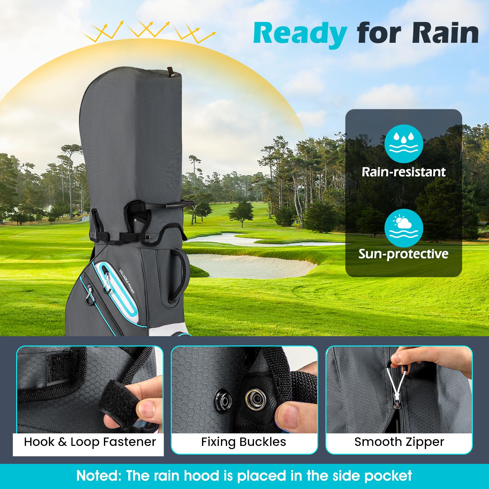 Goplus Lightweight Portable Golf Bag with 14-Way Divider Top for Men Women - Image 4