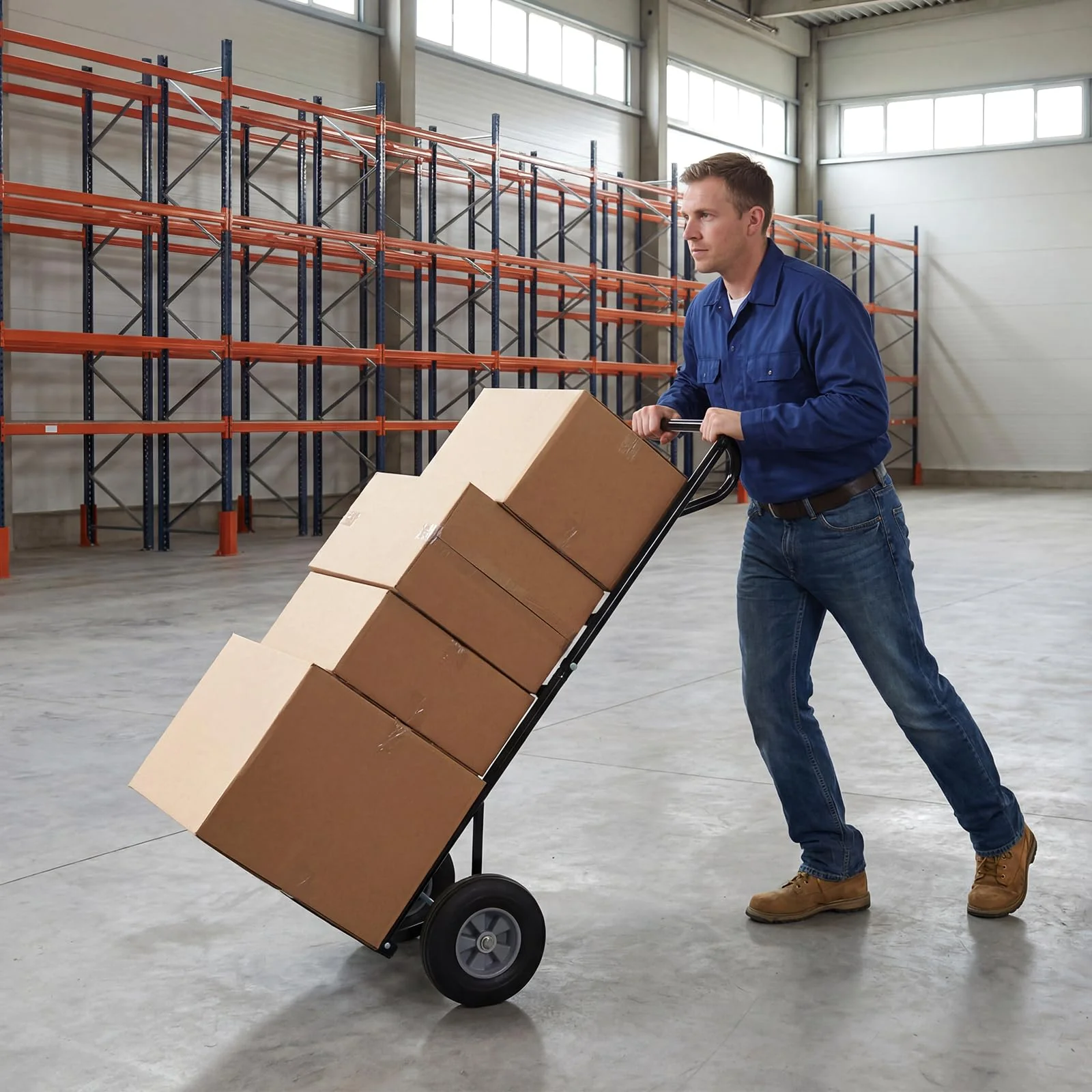 Goplus Metal Hand Truck Heavy-Duty 600 LBS Moving Dolly Cart - Image 9