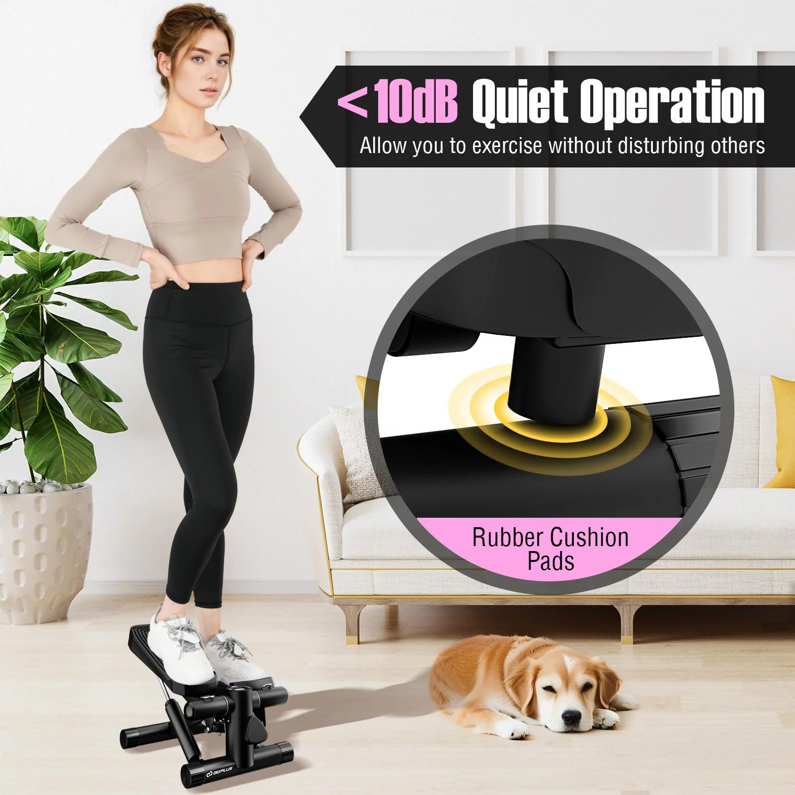 Goplus Mini Stepper for Exercise at Home - Image 9
