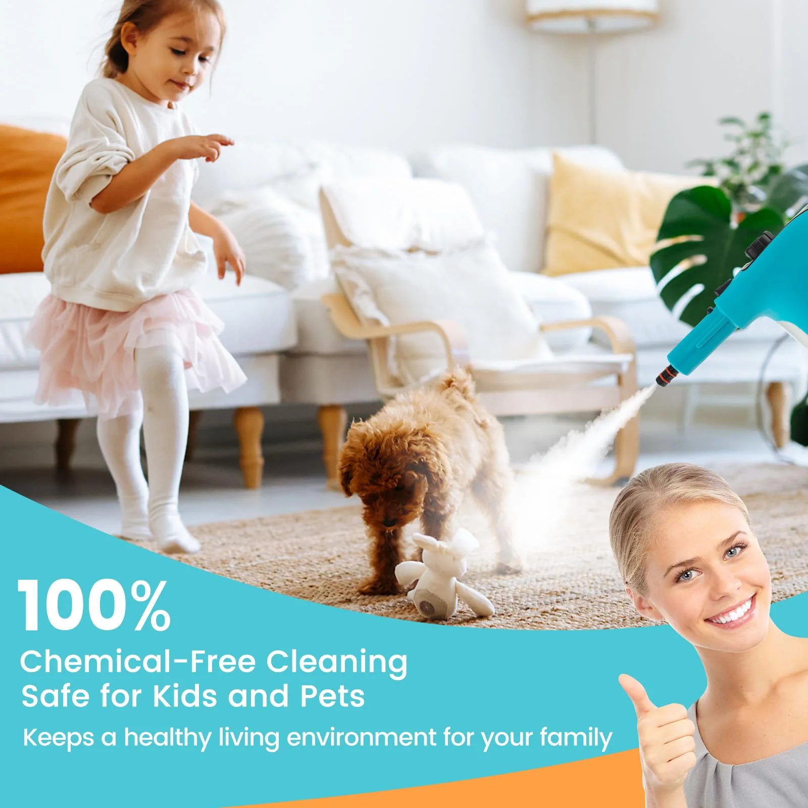 Goplus Multipurpose Handheld Steam Cleaner - Image 3