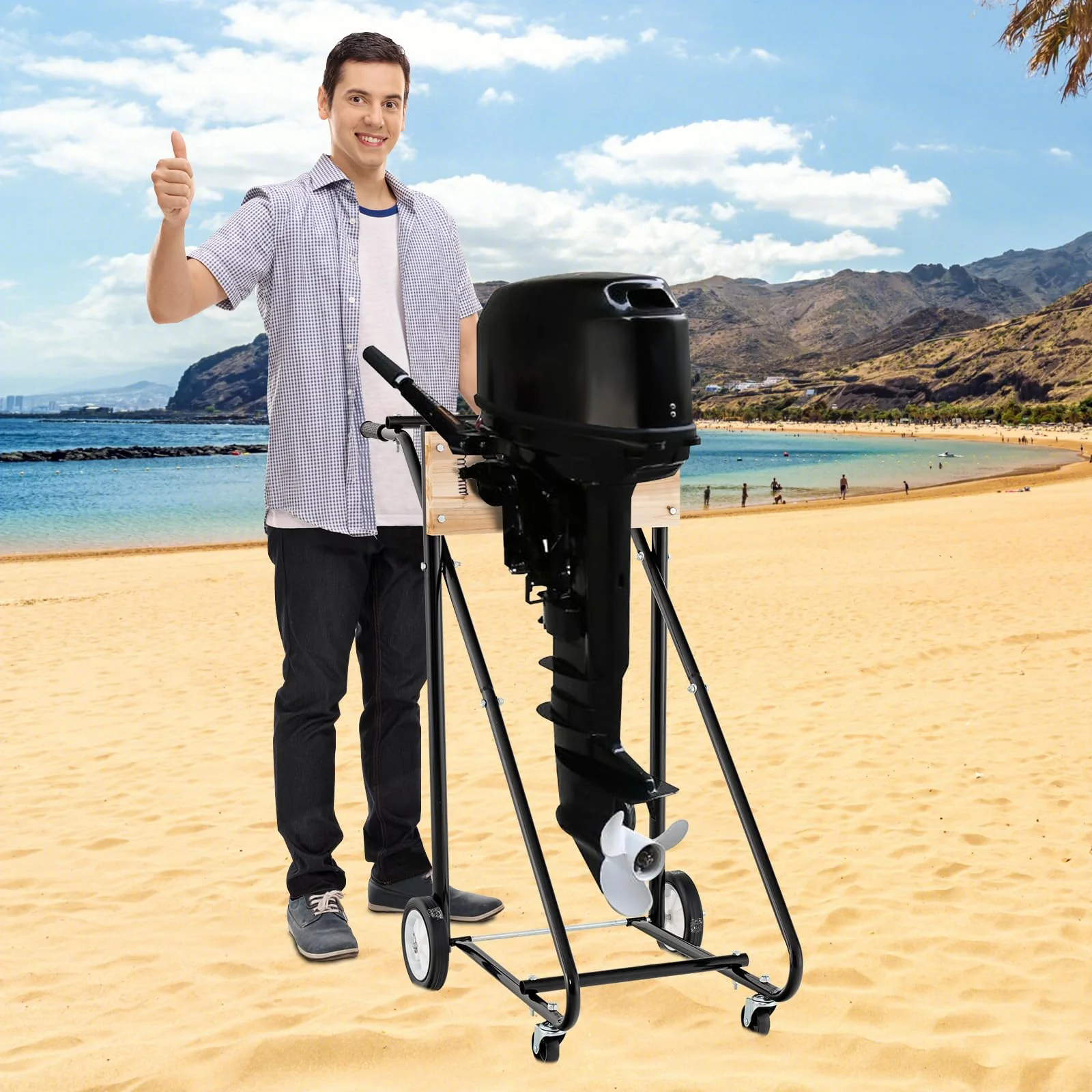Goplus Outboard Boat Motor Stand - Image 3