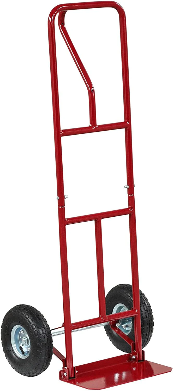 Goplus P-Handle Hand Truck, High Back Sack Barrow with 10" Wheels, Built-in Double Bearings and Foldable Load Plate - Image 20