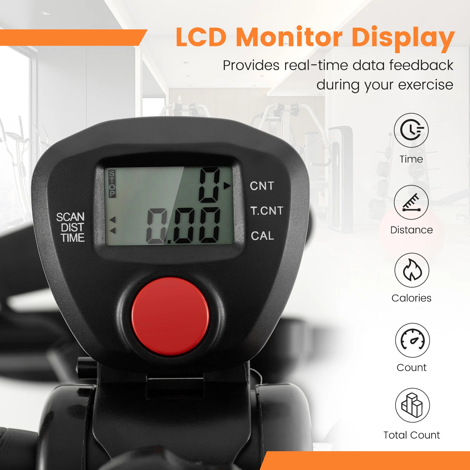 Goplus Pedal Exerciser for Seniors, Adjustable Hand Arm Leg Knee Exercise Equipment - Image 5