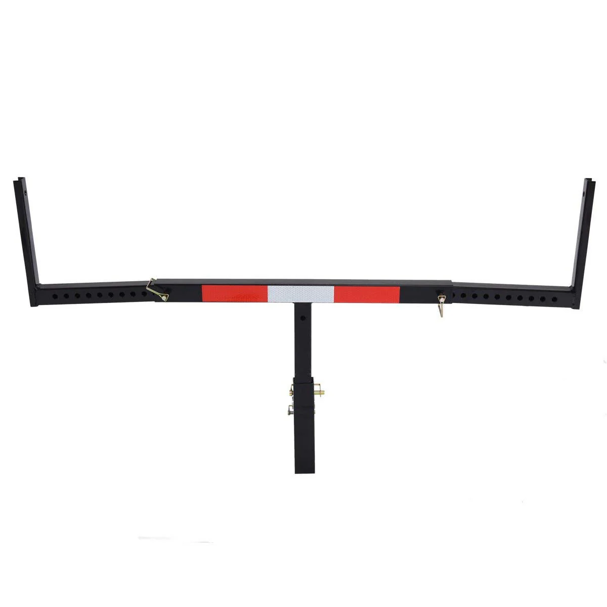 Goplus Pick up Truck Bed Hitch Extender Adjustable Extension Rack w/Flag for Ladder (Black) - Image 8
