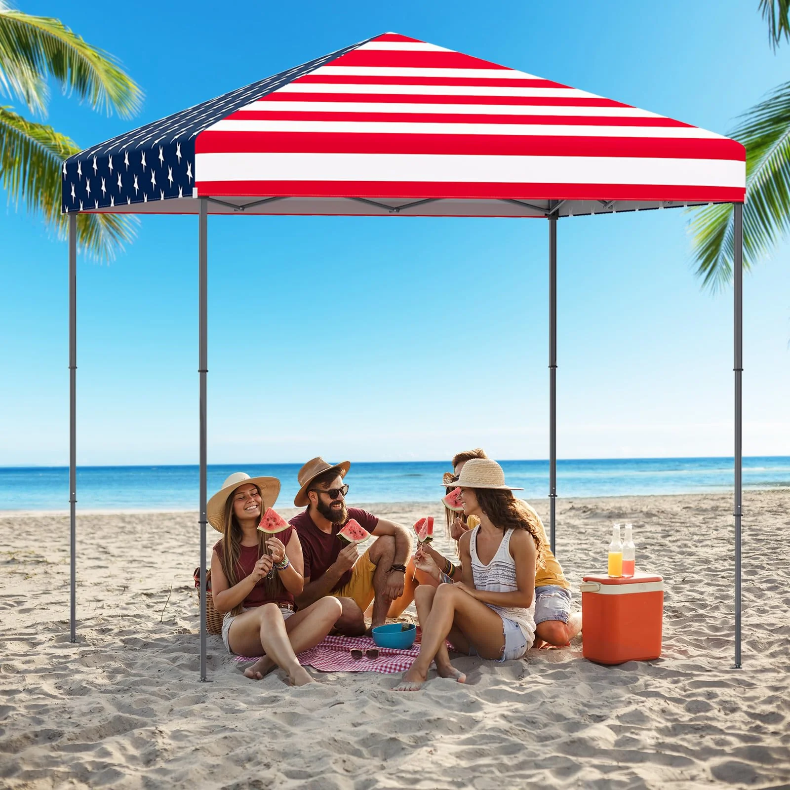 Goplus Pop-Up Canopy Tent 8.2' x 8.2' Instant Folding Shelter w/Carry Bag - Image 8