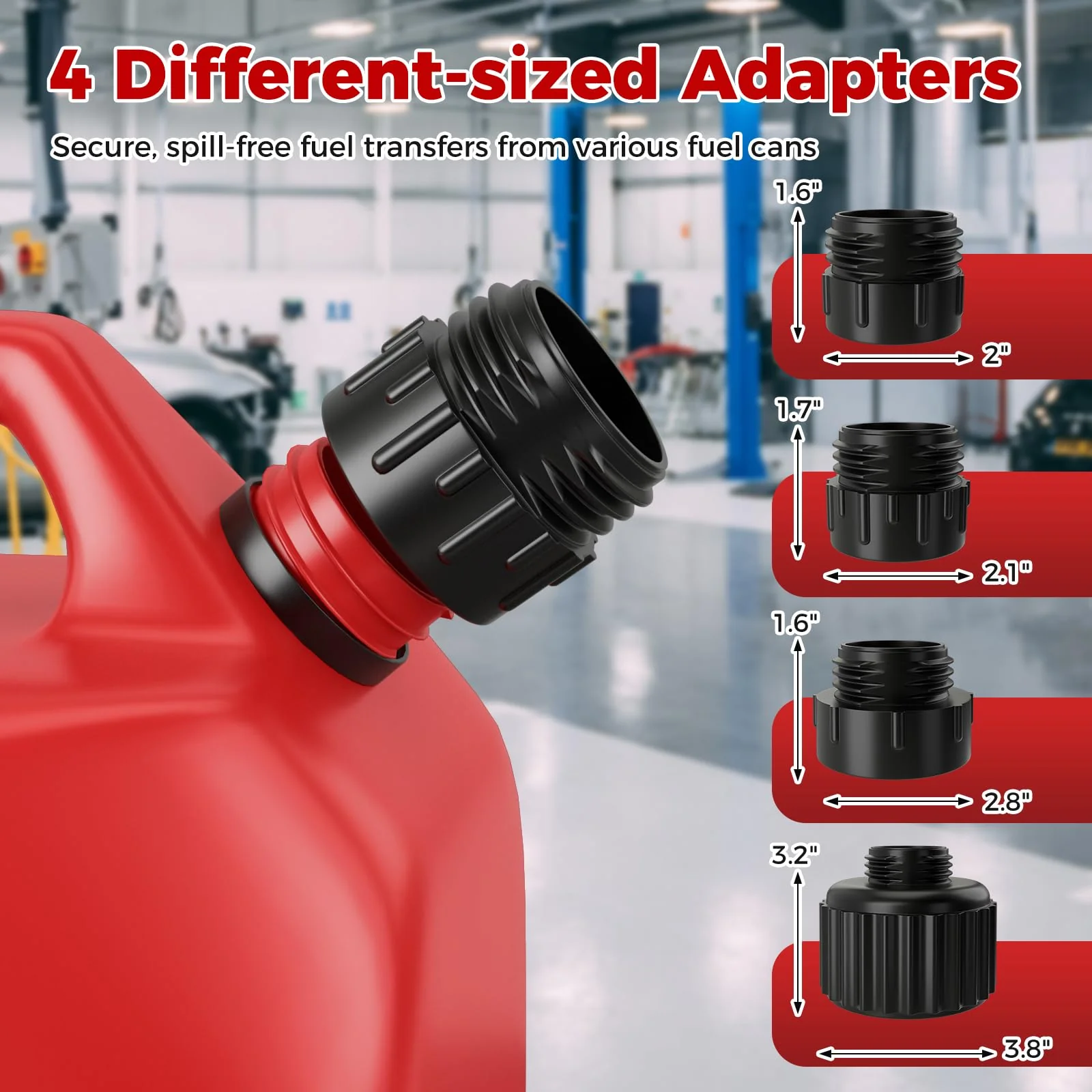 Goplus Power Battery Fuel Pump with Adjustable Flow Nozzle - Image 4