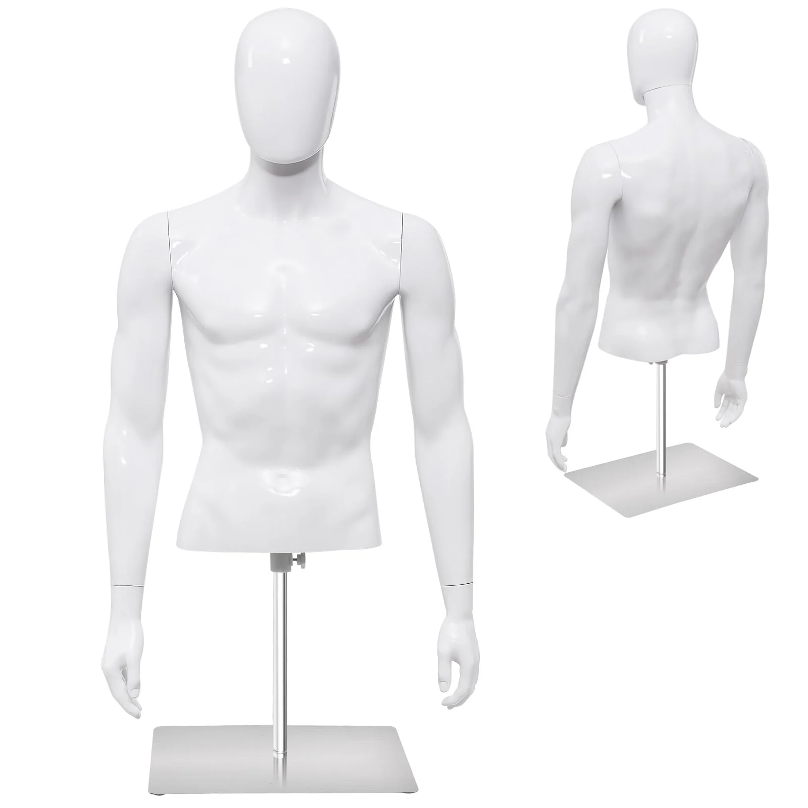 Goplus PP Men Model Mannequin Torso for Tailor Shop