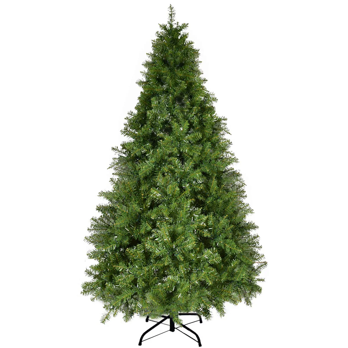 Goplus Pre-lit Christmas Tree, 8FT Premium Hinged Spruce Tree - Image 4