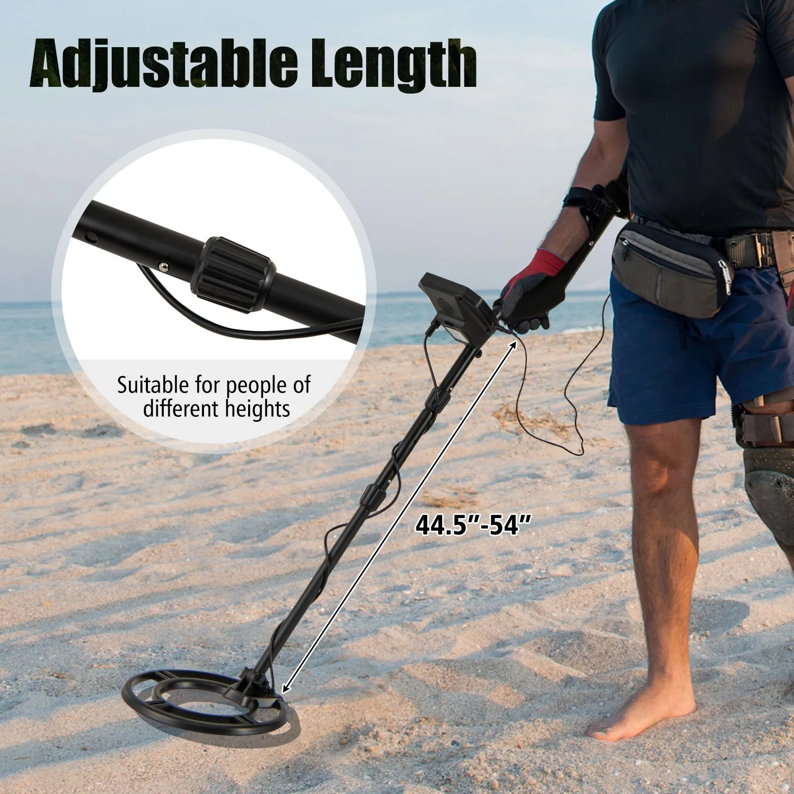 Goplus Professional Higher Accuracy Gold Detector with Backlit LCD Display for Adults - Image 8