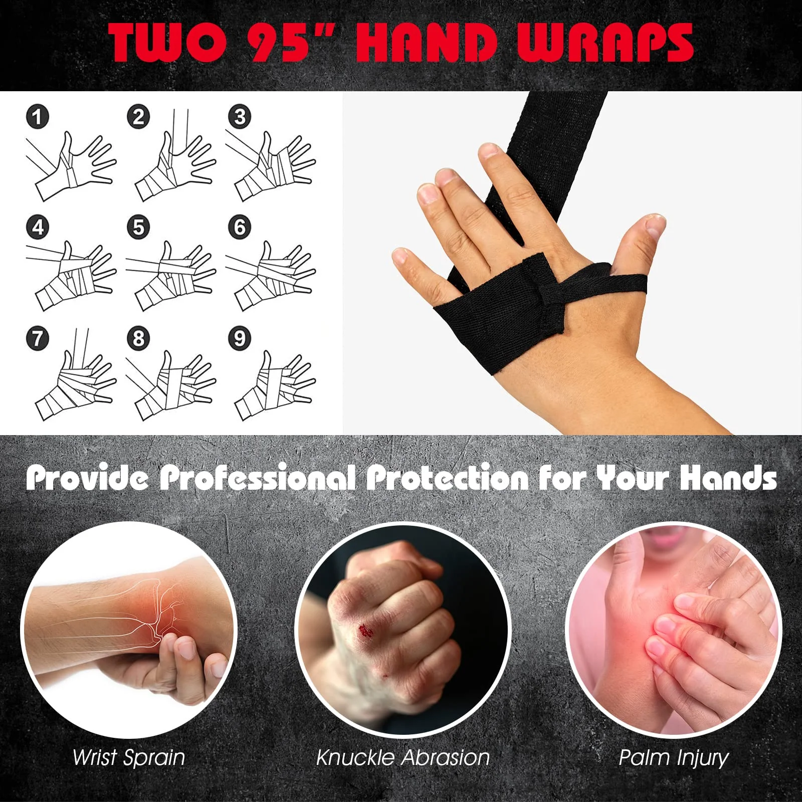 Goplus Punching Bag Set for Kids , Filled Boxing Heavy Bag with Punching Gloves & Hand Wraps - Image 5
