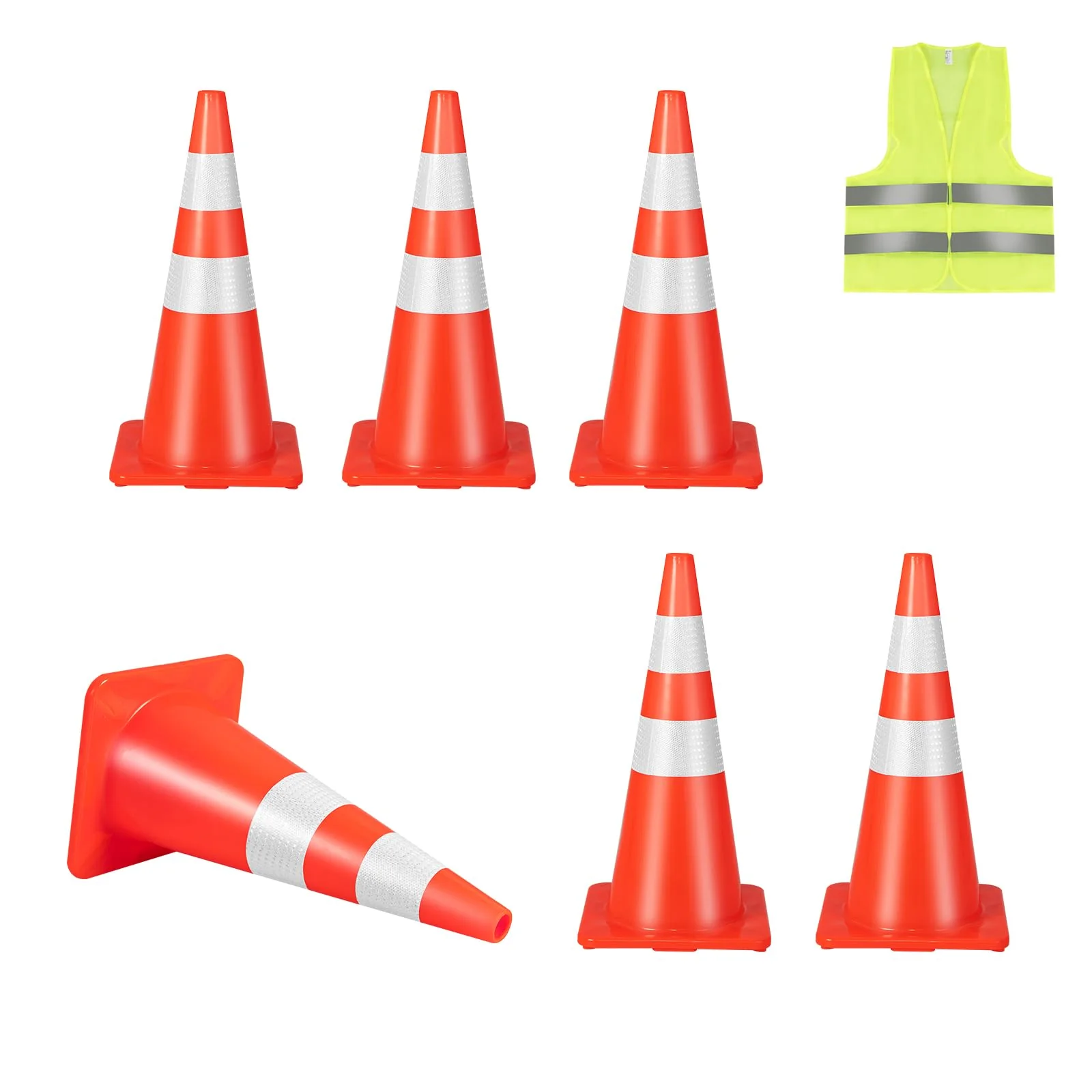 Goplus PVC Traffic Cones - Image 11