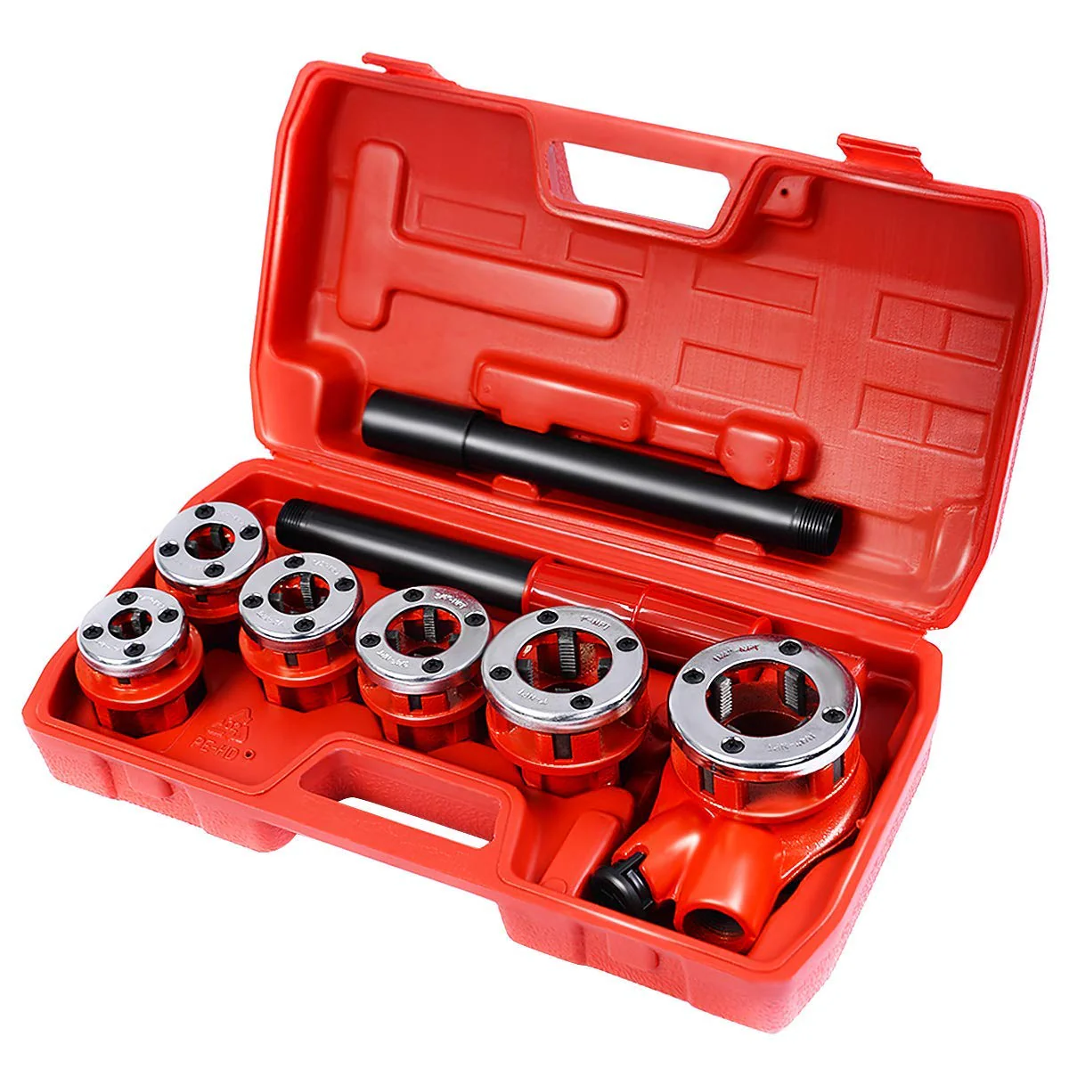 Goplus Ratchet Pipe Threader Kit Ratcheting Pipe Threading Tool Set - Image 9