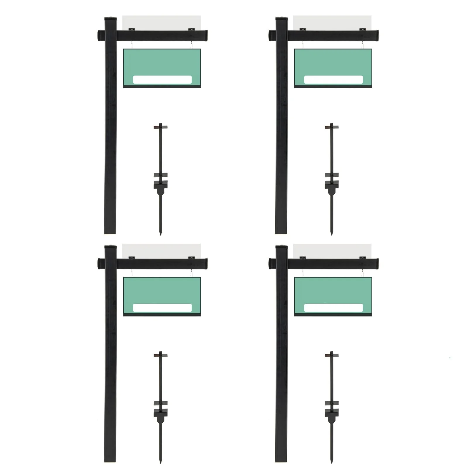 Goplus Real Estate Sign Posts,Vinyl Realtor Sign Post (4” x 4” x 72”) with Flat Cap for Open House and Home for Sale - Image 11