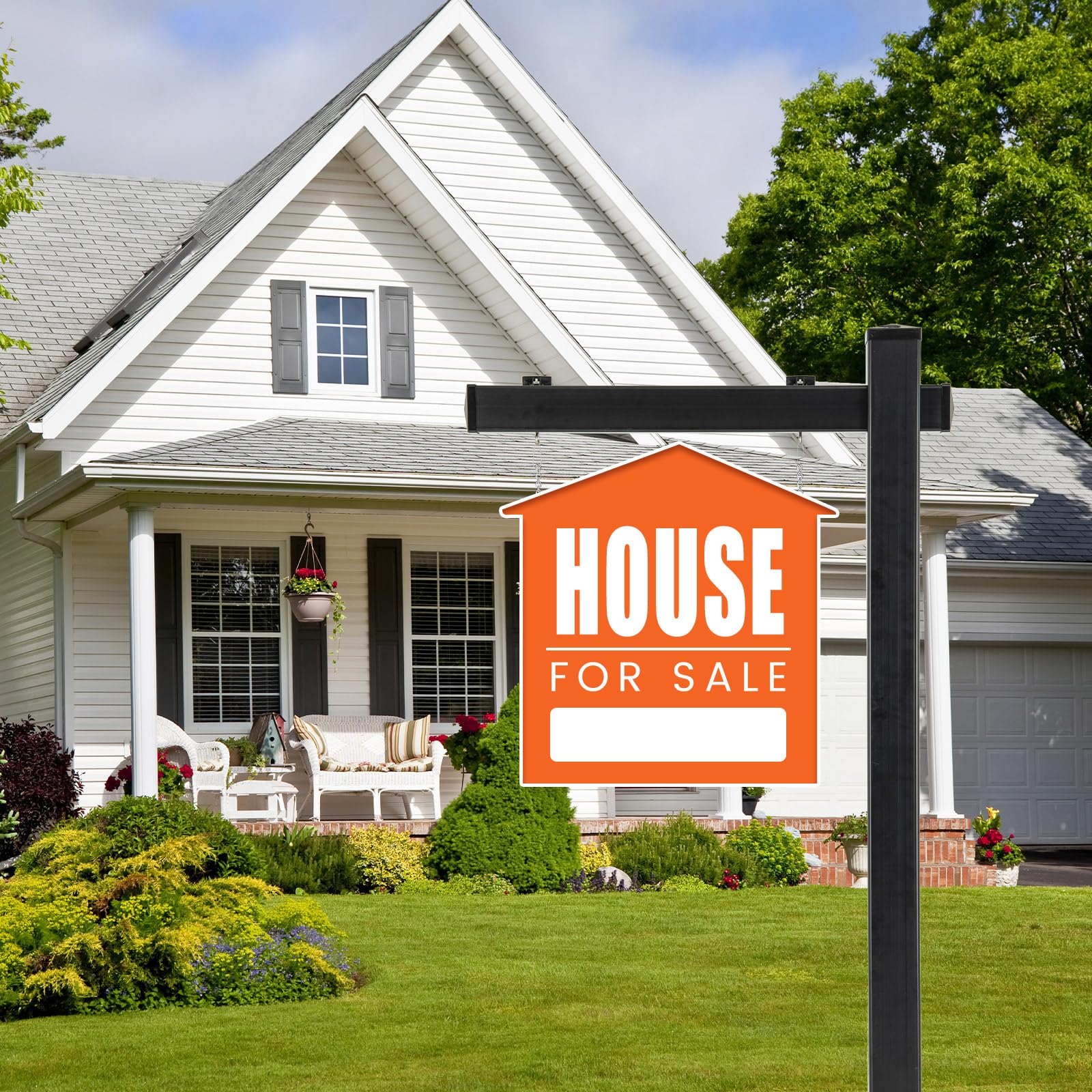 Goplus Real Estate Sign Posts,Vinyl Realtor Sign Post (4” x 4” x 72”) with Flat Cap for Open House and Home for Sale - Image 6