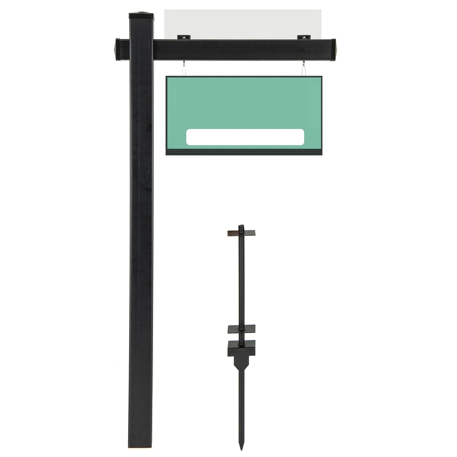 Goplus Real Estate Sign Posts,Vinyl Realtor Sign Post (4” x 4” x 72”) with Flat Cap for Open House and Home for Sale - Image 9