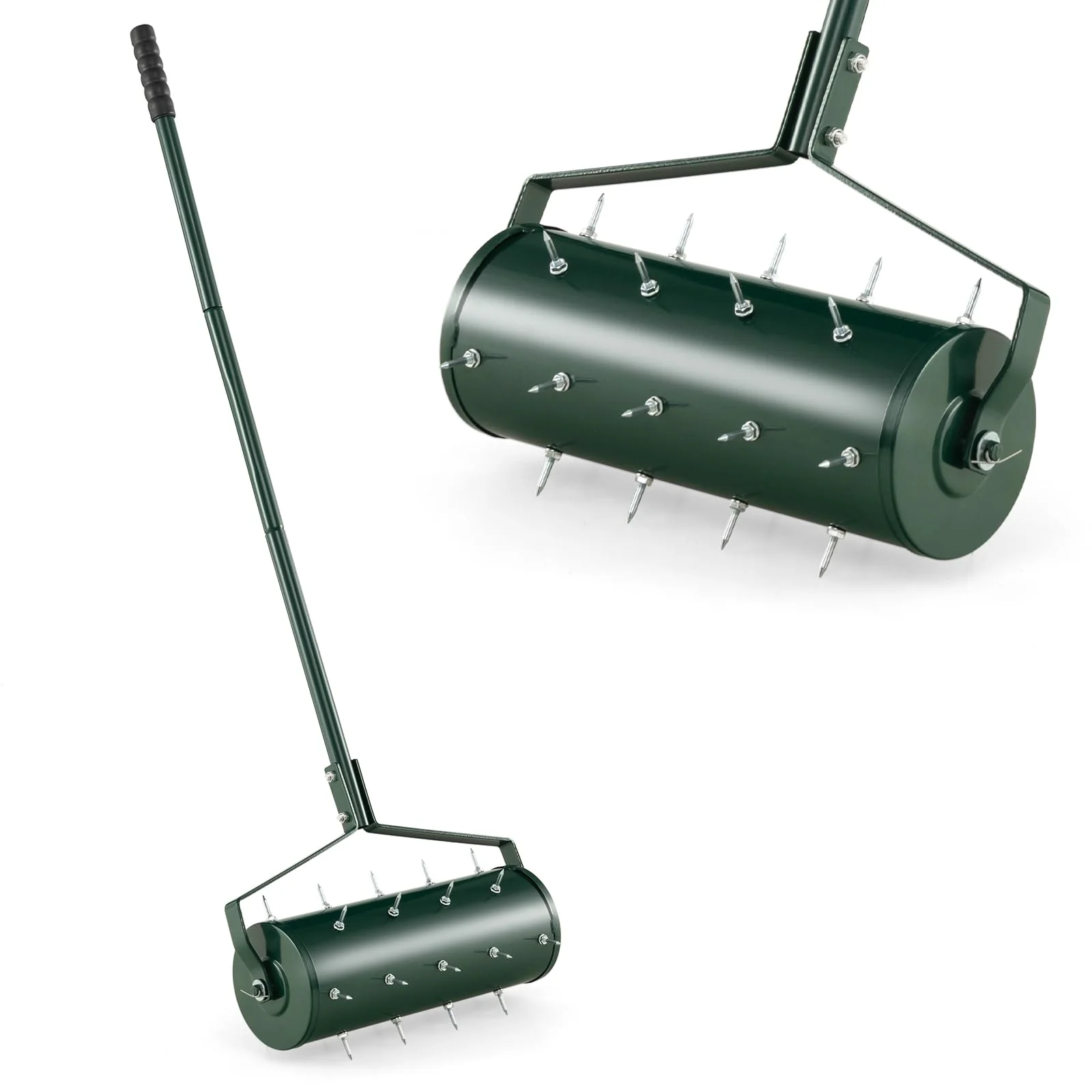 Goplus Rolling Lawn Aerator, Filled with Sand or Stone - Image 11