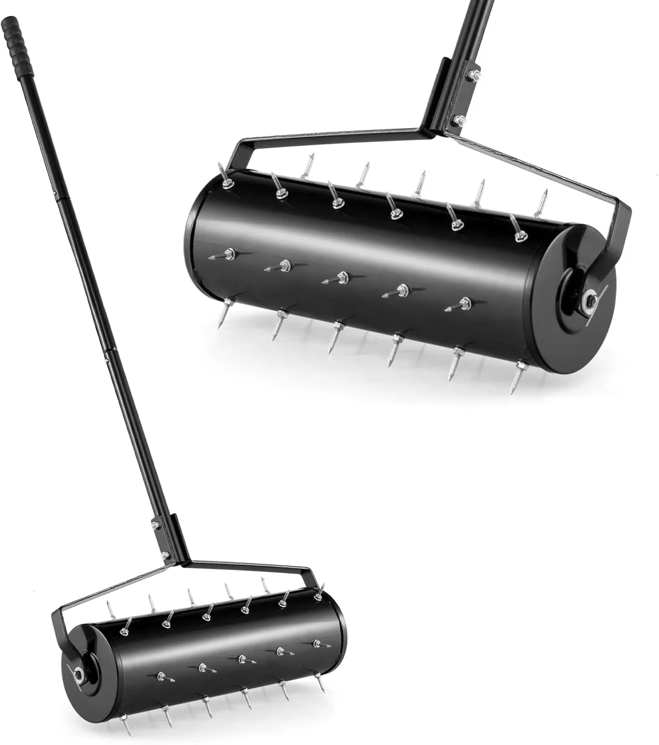 Goplus Rolling Lawn Aerator, Filled with Sand or Stone - Image 12