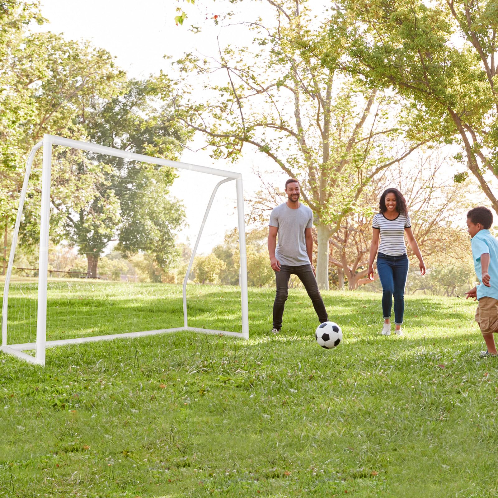 Goplus Soccer Goal, 8'x6' Soccer Net with Strong UPVC Frame, Quick Set-up, High-Strength Netting - Image 8