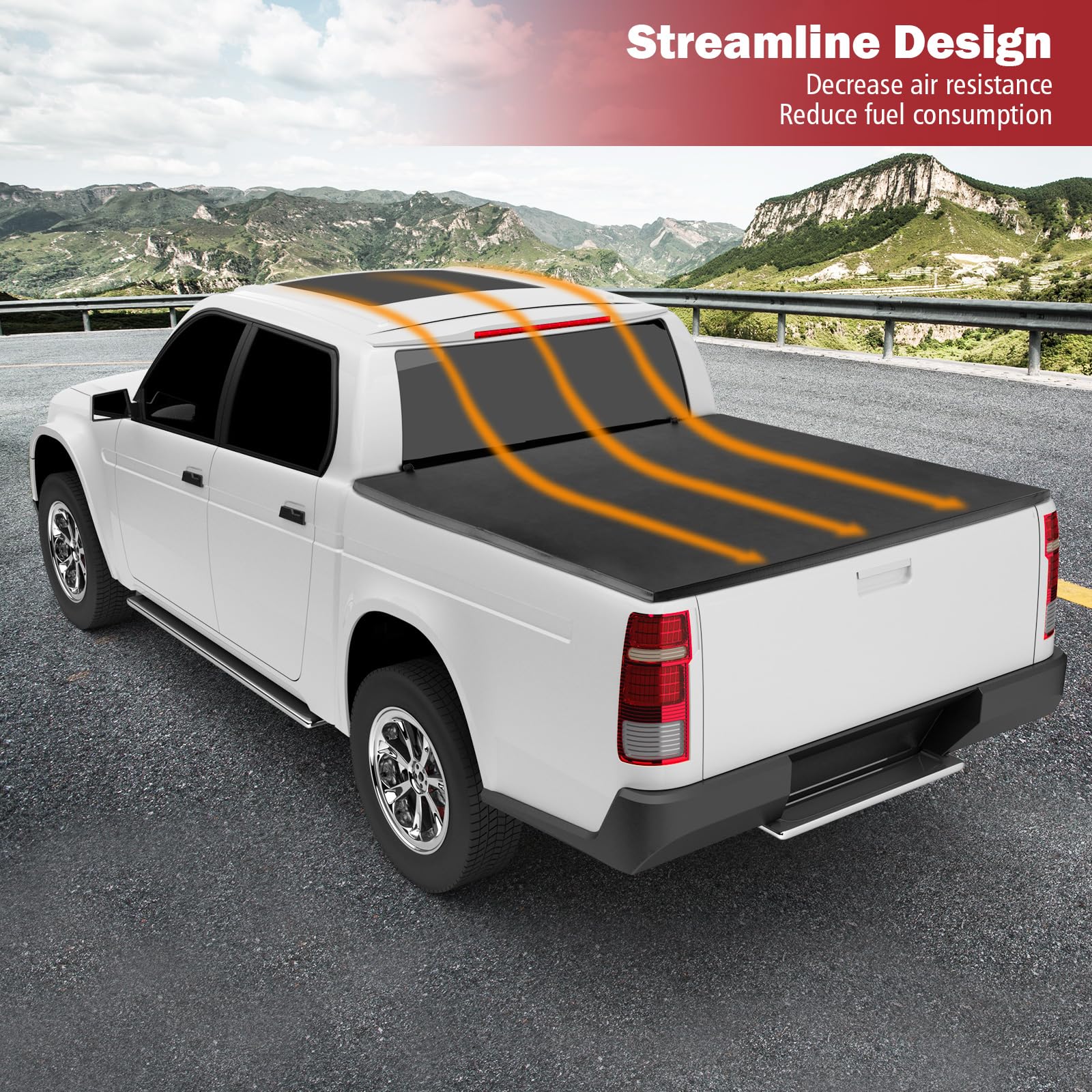 Goplus Soft Quad-Fold Tonneau Cover - Image 3