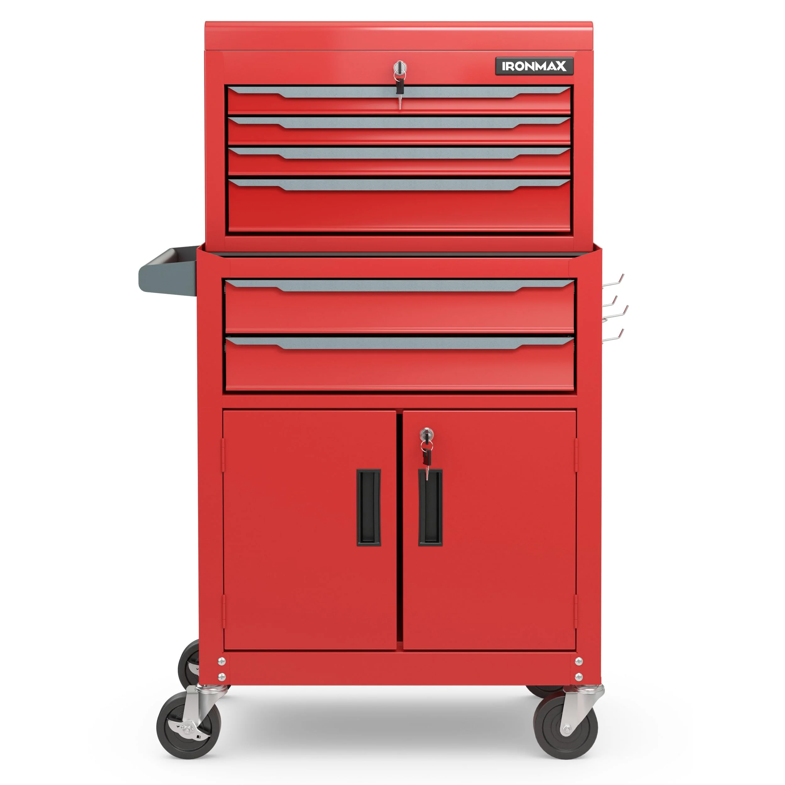 Goplus Tool Chest, 6 Drawers Extra Large Rolling Too Storage Cabinet with 4â Universal Lockable Wheels - Image 3