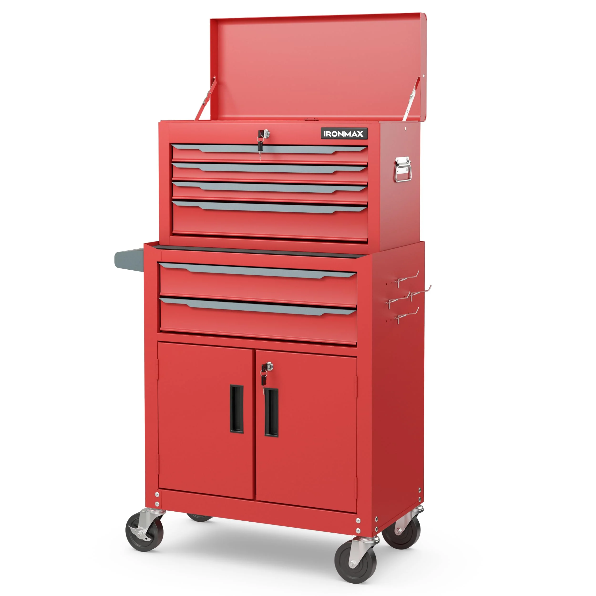 Goplus Tool Chest, 6 Drawers Extra Large Rolling Too Storage Cabinet with 4â Universal Lockable Wheels - Image 7