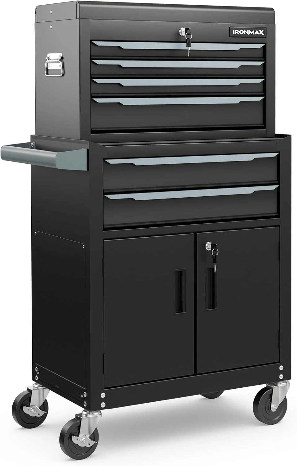 Goplus Tool Chest, 6 Drawers Extra Large Rolling Too Storage Cabinet with 4â Universal Lockable Wheels - Image 9