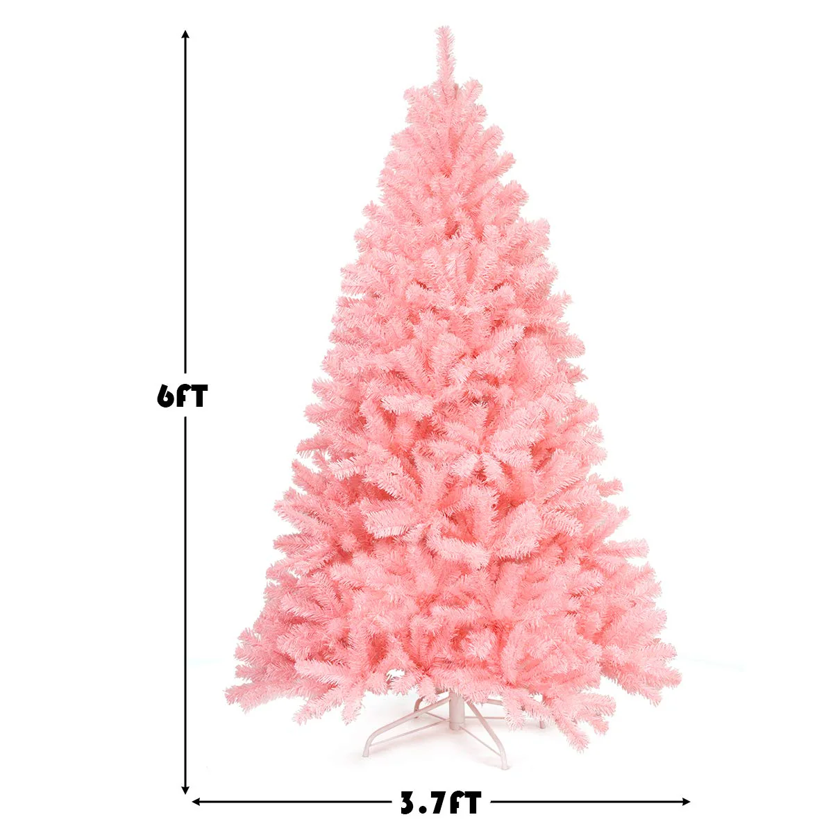 Goplus Unlit Artificial Christmas Tree, 100% New PVC Material, Xmas Tree for Indoor and Outdoor Decoration - Image 8
