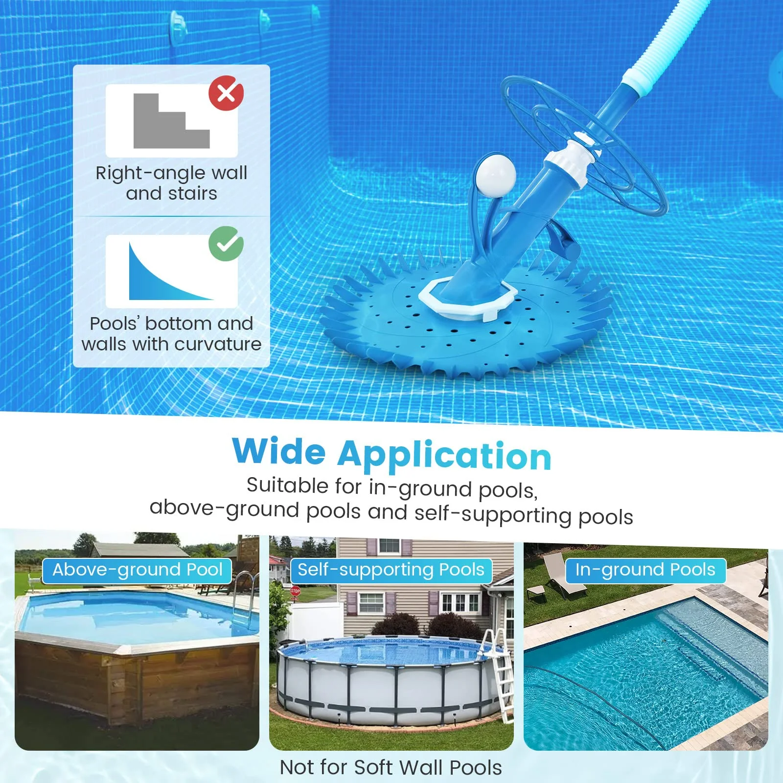 Goplus Upgraded Automatic Pool Cleaner - Image 9