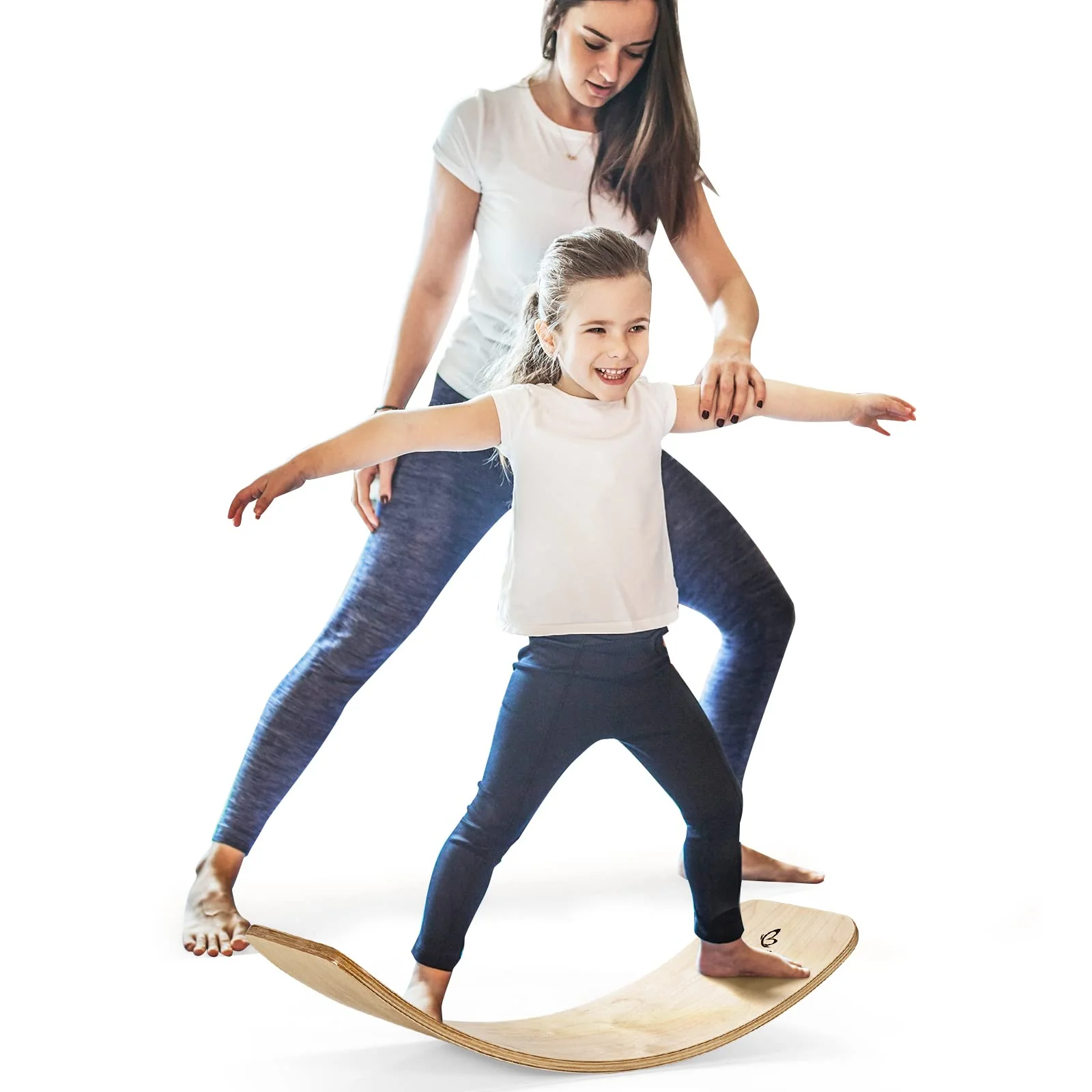 35Inch Wooden Balance Board for Kids & Adults Support 660LBS - Image 10