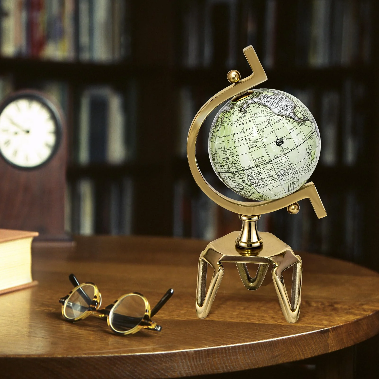 Goplus World Globe, Dia 5/8/10 Inch Educational Geographic Globe - Image 3