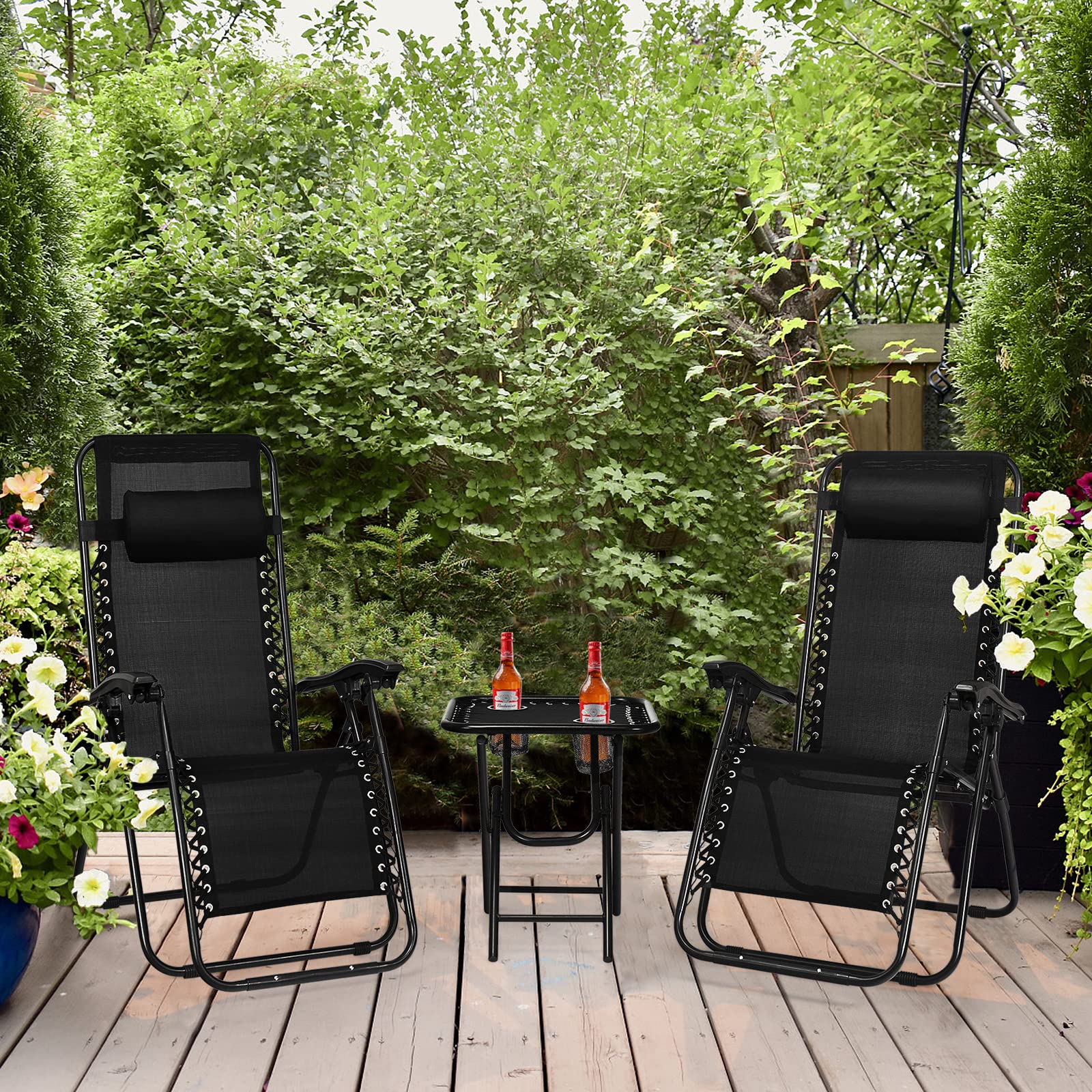 Goplus Zero Gravity Chair Set - Image 9
