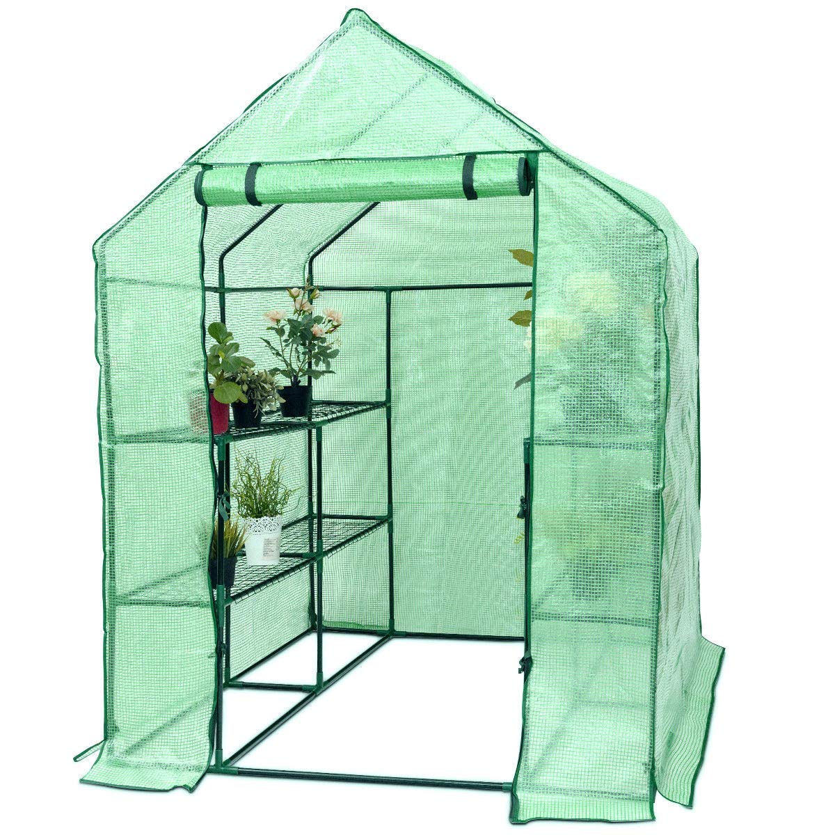 Greenhouse Indoor Outdoor Walk in Plant Gardening Green House 4.8" x 4.8" x 6.4"