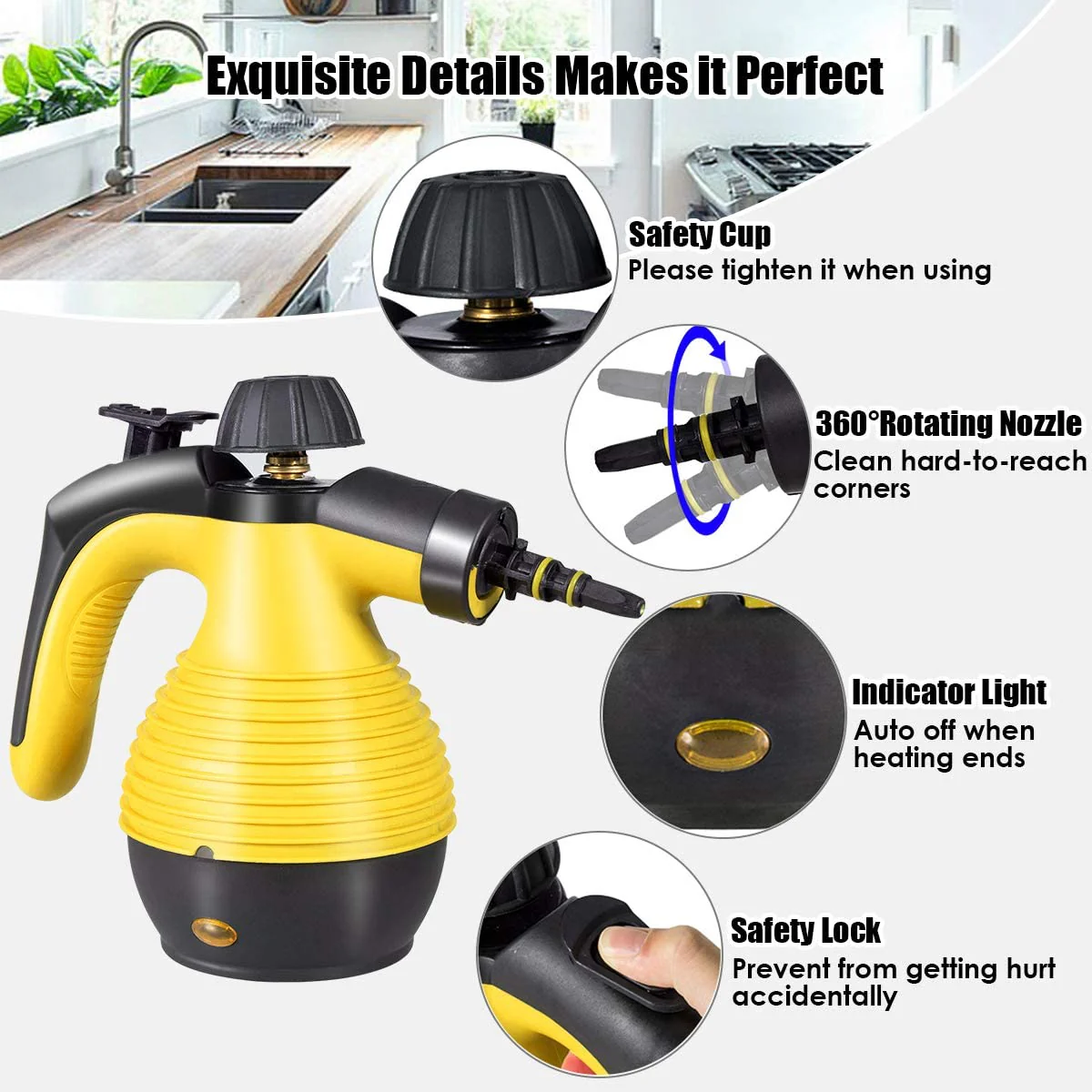 Handheld Pressurized Steam Cleaner - Image 14