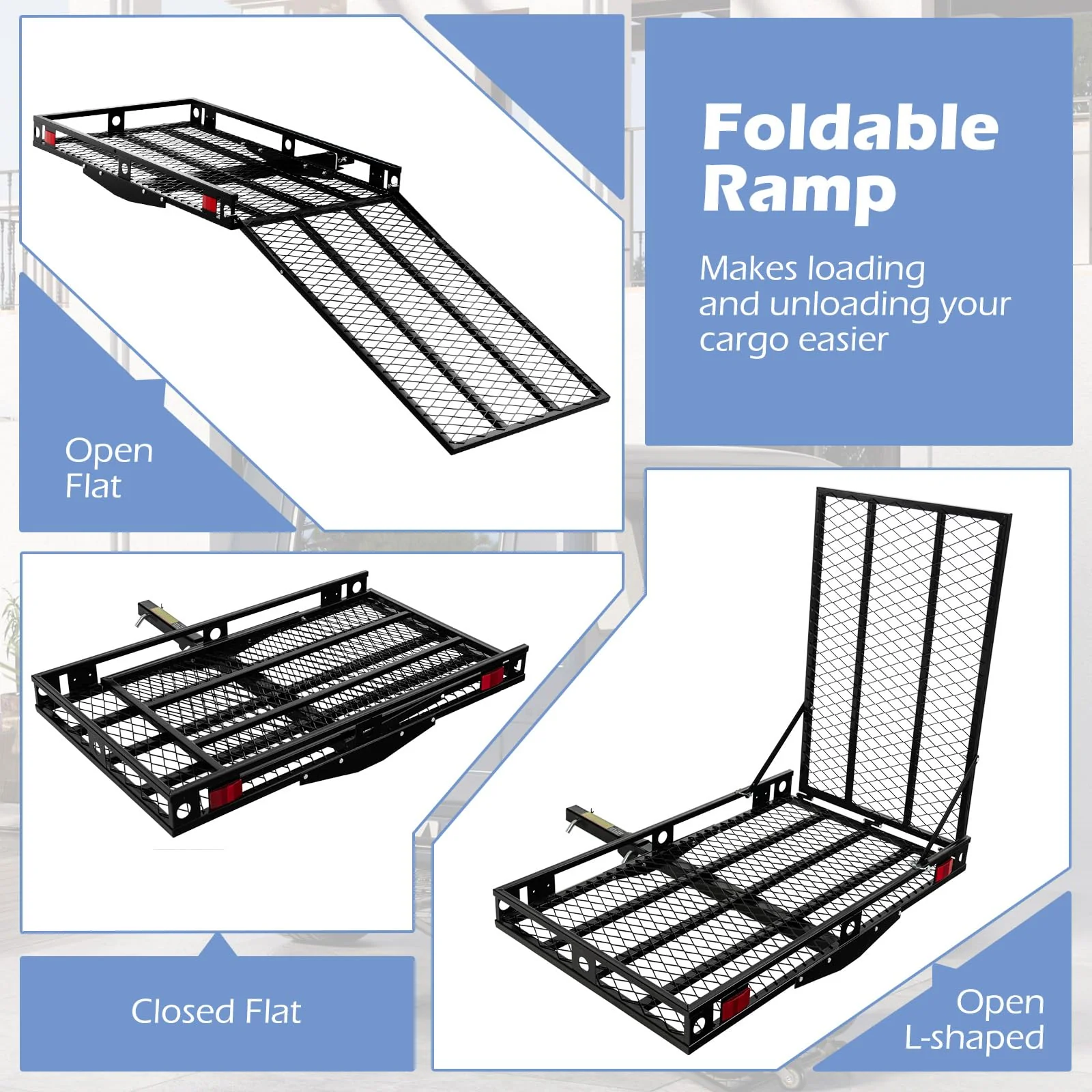 Hitch Mount Wheelchair Carrier, Mobility Scooter Loading Ramp - Image 4