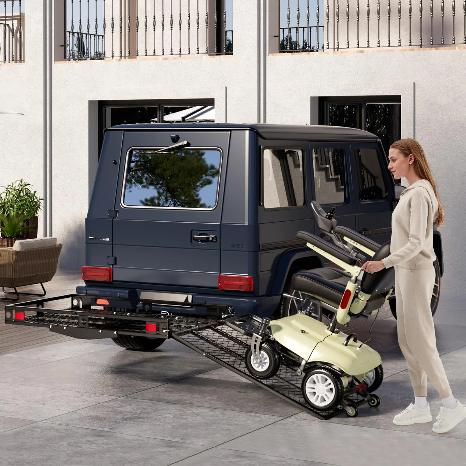 Hitch Mount Wheelchair Carrier, Mobility Scooter Loading Ramp - Image 8