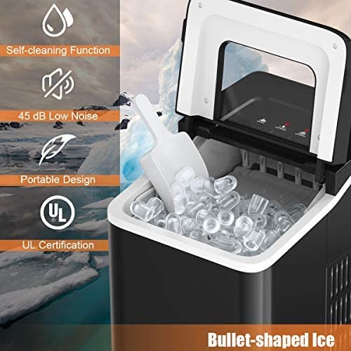 Ice Maker Machine for Countertop, Bullet-Shaped Ice Cubes Ready in 8 Mins - Image 4