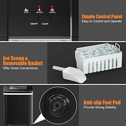 Ice Maker Machine for Countertop, Bullet-Shaped Ice Cubes Ready in 8 Mins - Image 5