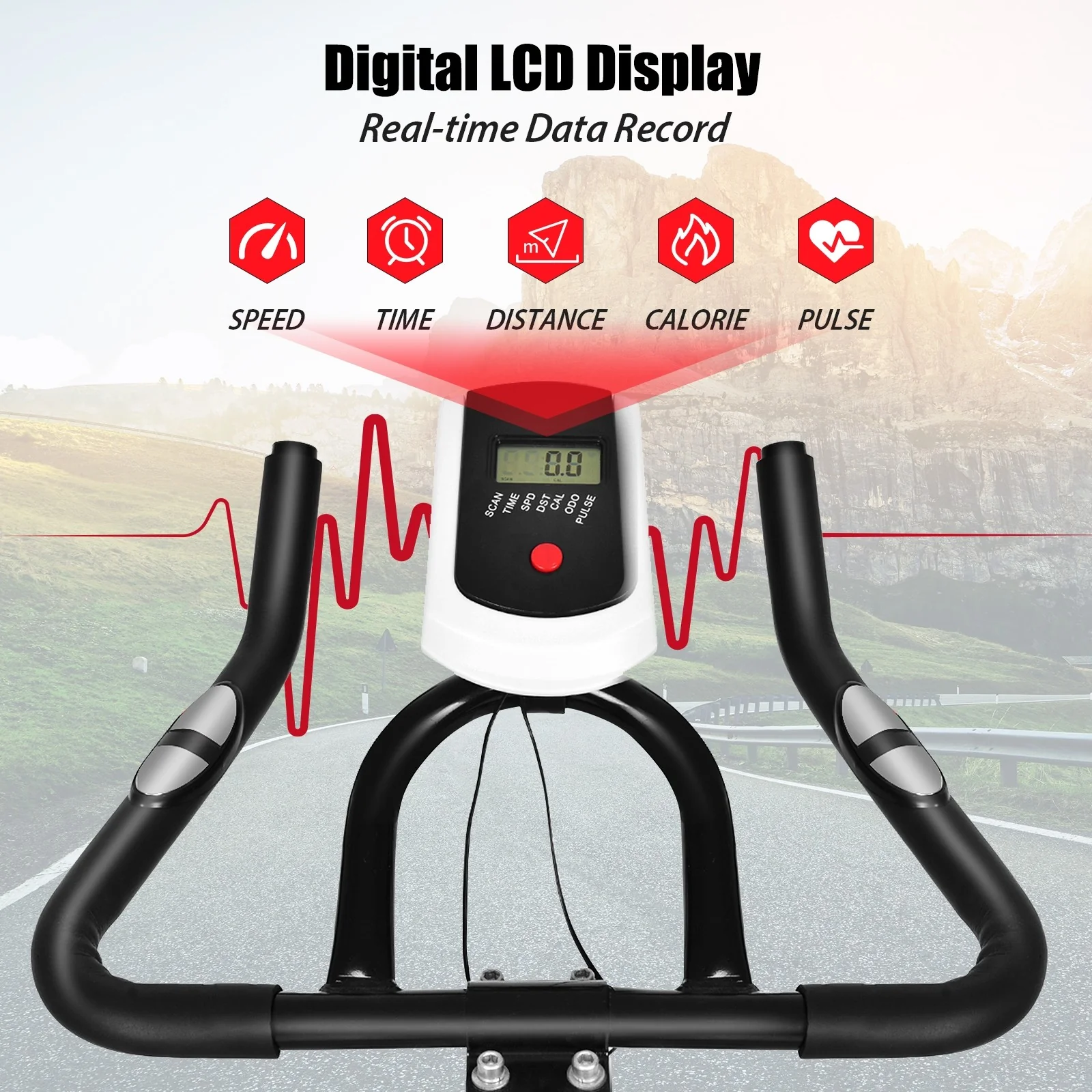 Indoor Cycling Bike, Stationary Bicycle Exercise Bike with Flywhee - Image 5