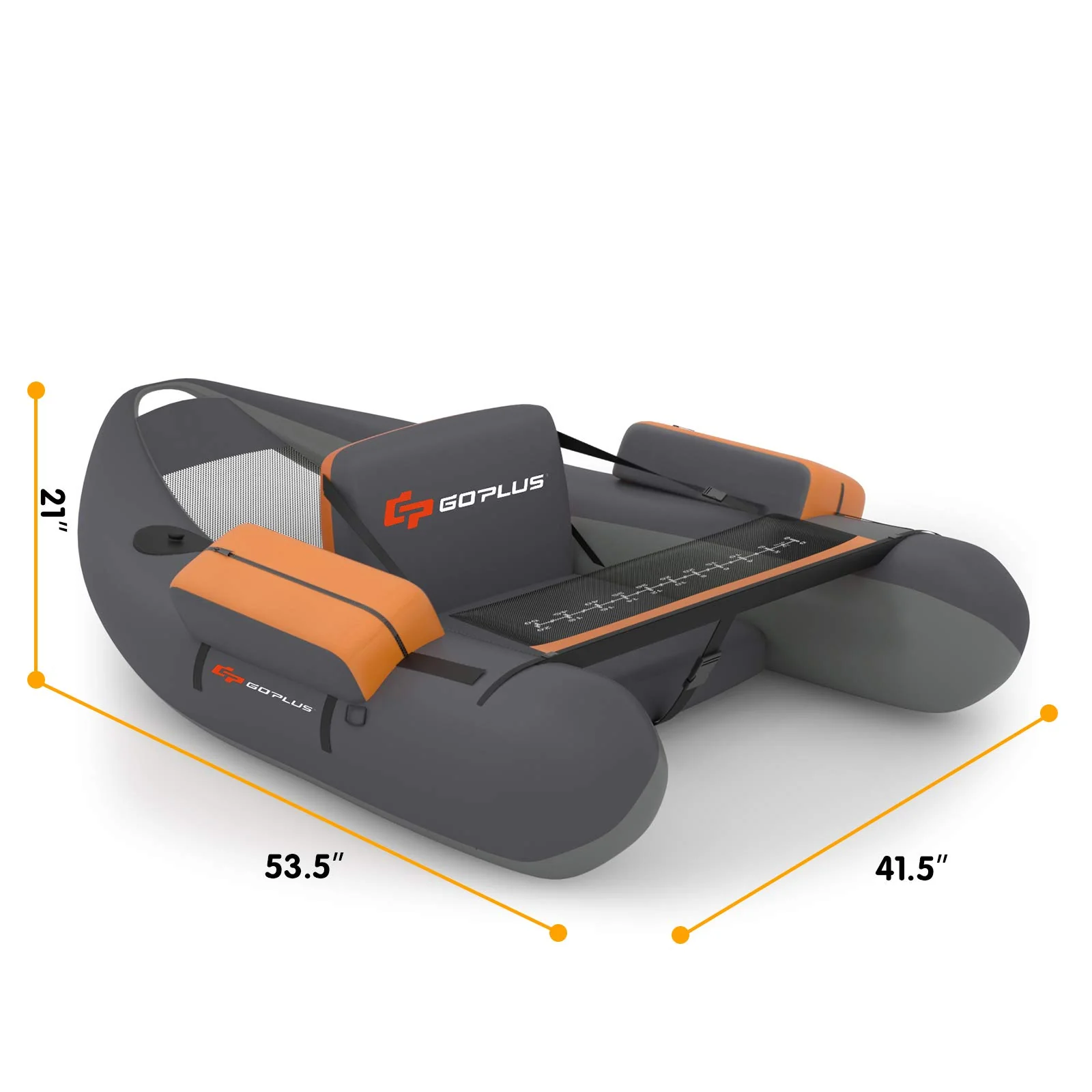 Inflatable Fishing Float Tube, with Storage Pockets - Image 10