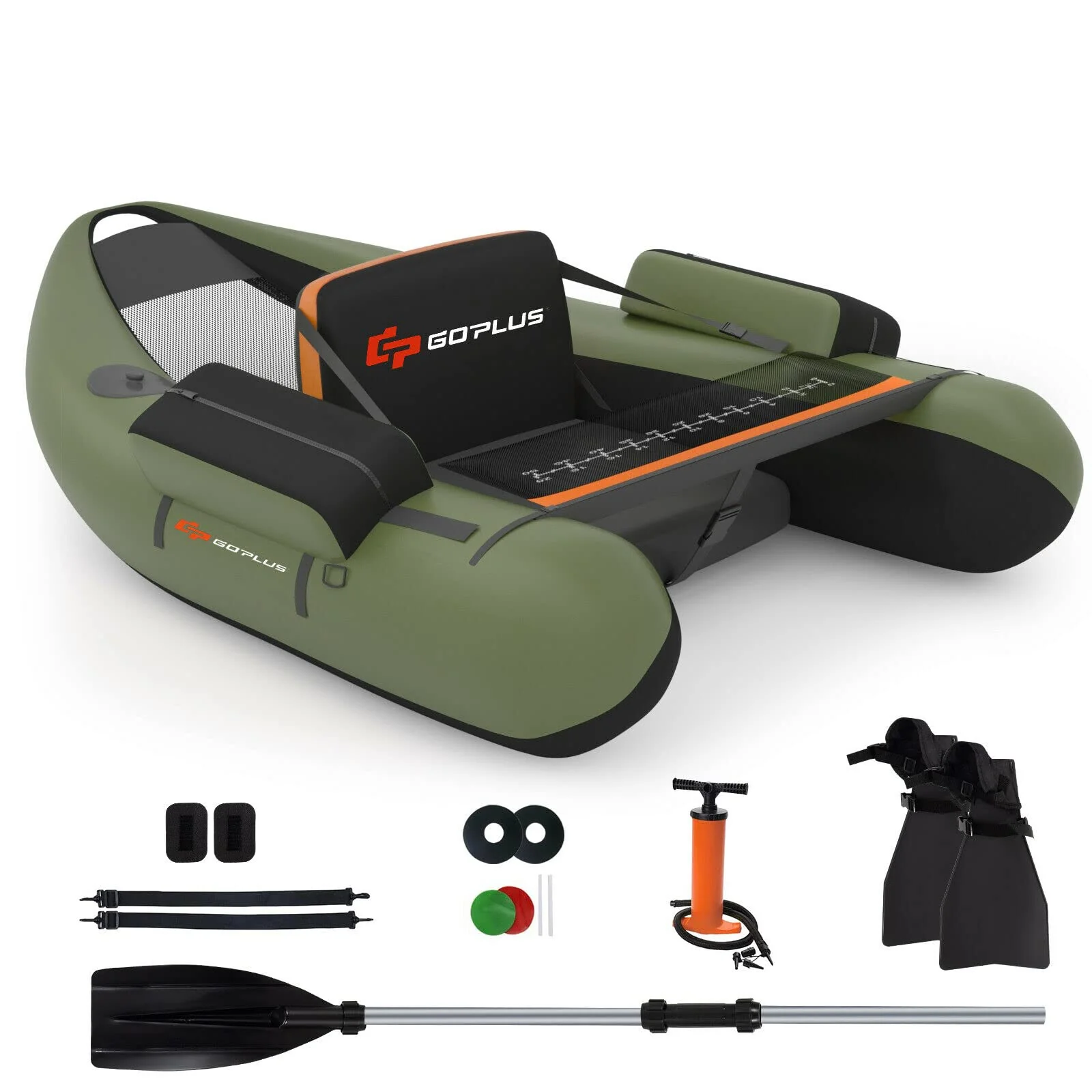 Inflatable Fishing Float Tube, with Storage Pockets - Image 5
