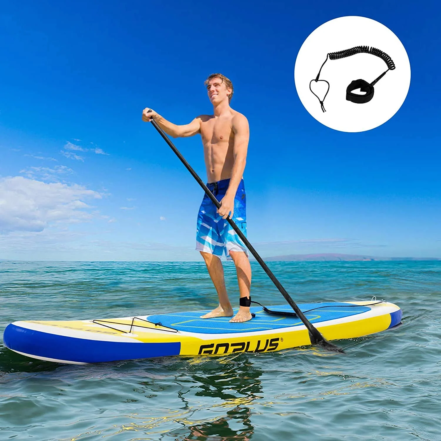 Goplus 10ft/11ft Inflatable Stand Up Paddle Board - Image 4
