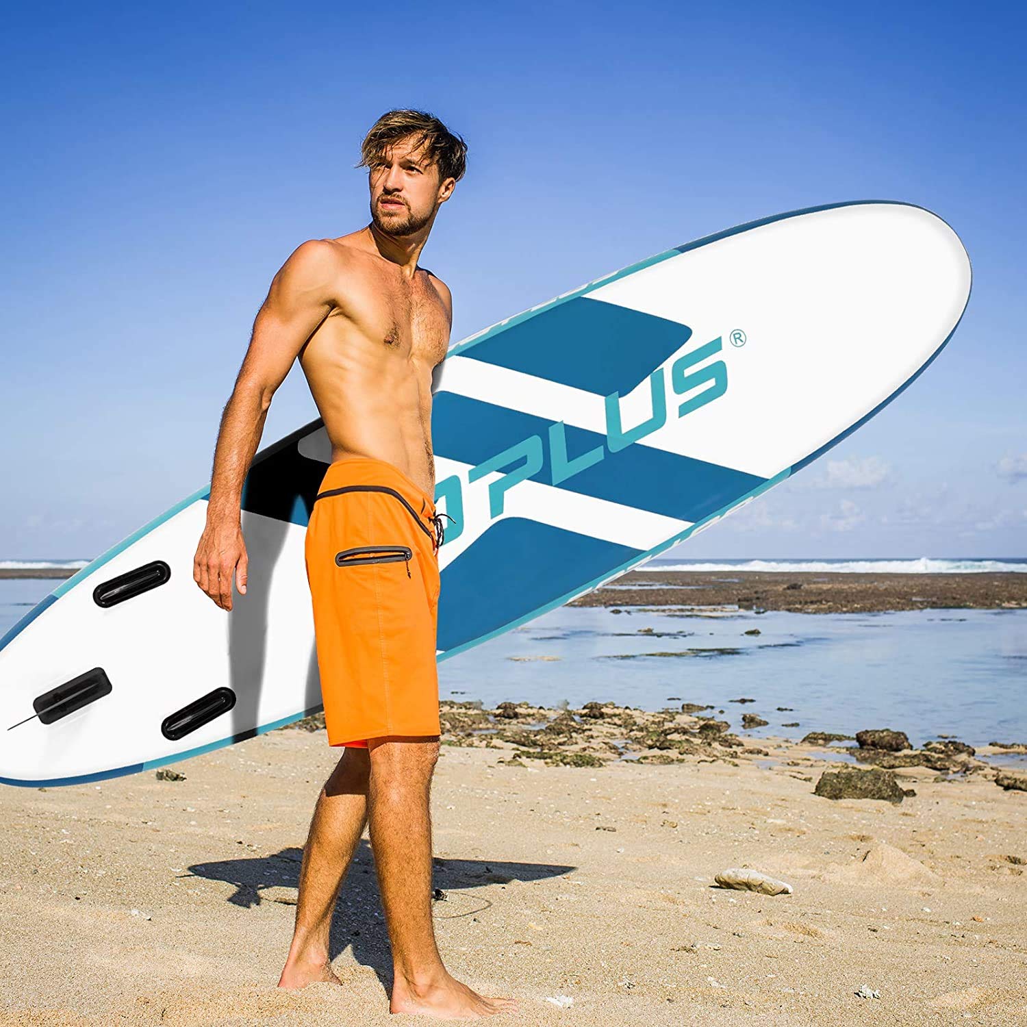 Goplus 10ft/11ft Inflatable Stand Up Paddle Board - Image 6