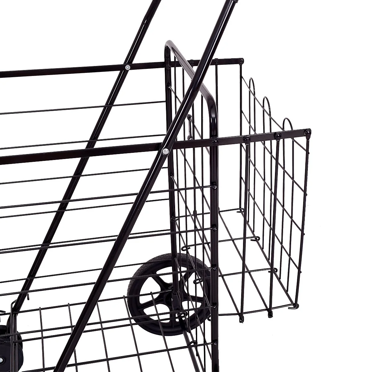 Jumbo Folding Shopping Cart for Grocery Laundry Book Luggage Travel - Image 10