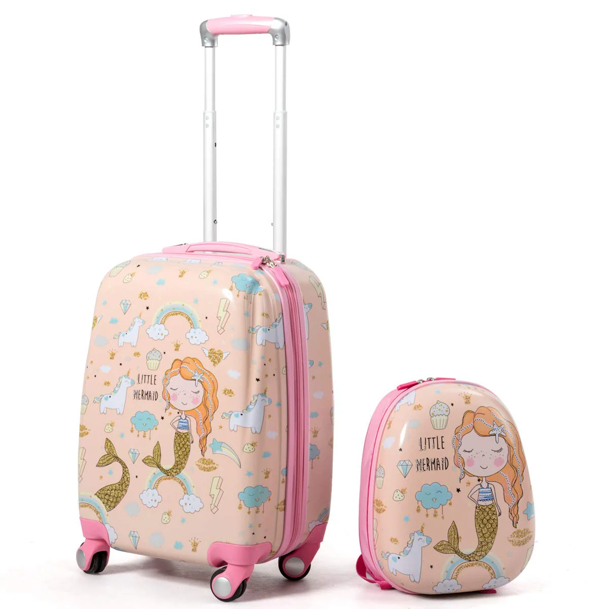 Kids Luggage Set, 12" & 18" Kids Carry On Luggage Set - Image 10