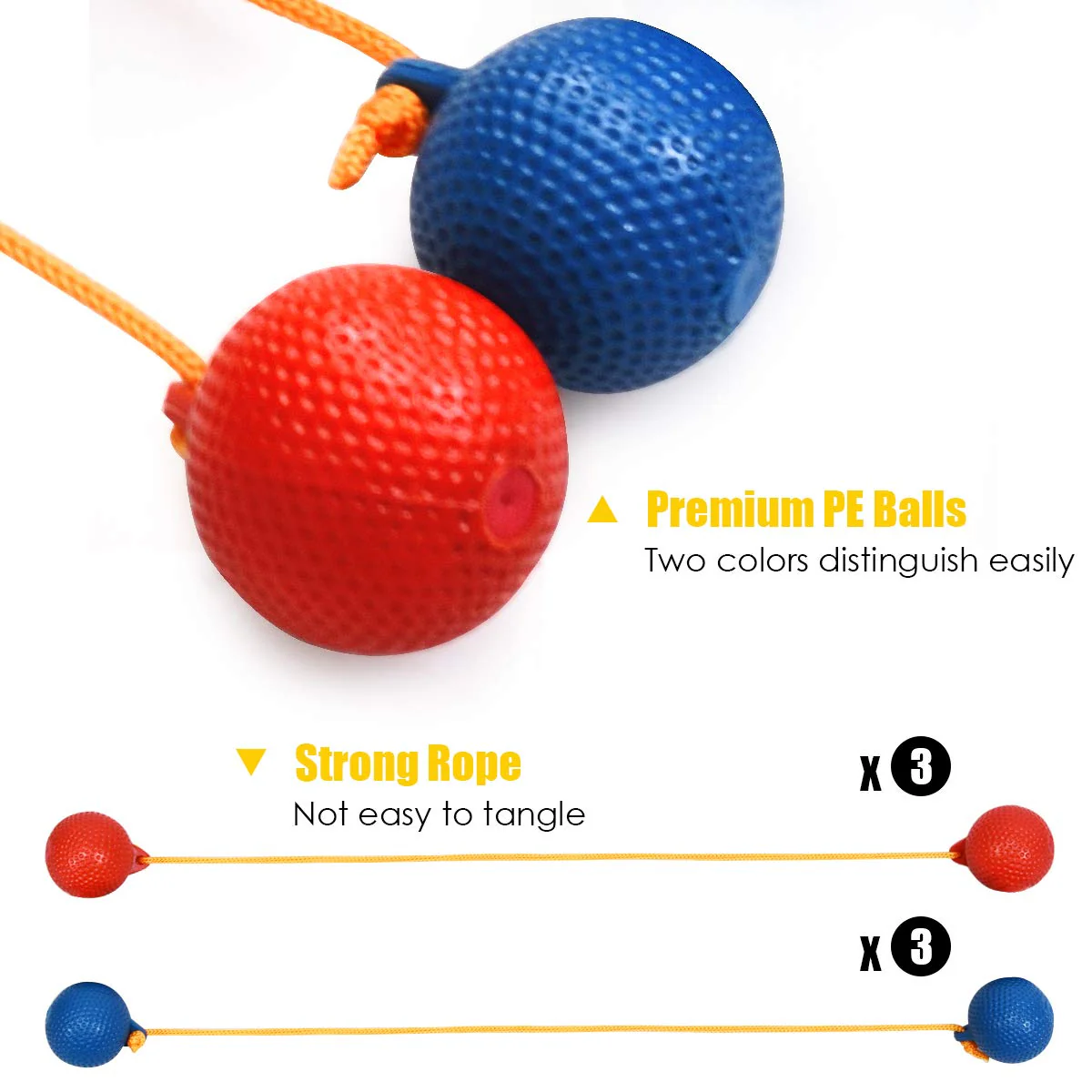 Ladder Toss Game Set, Indoor/Outdoor Ladder Ball Toss Game Set - Image 7