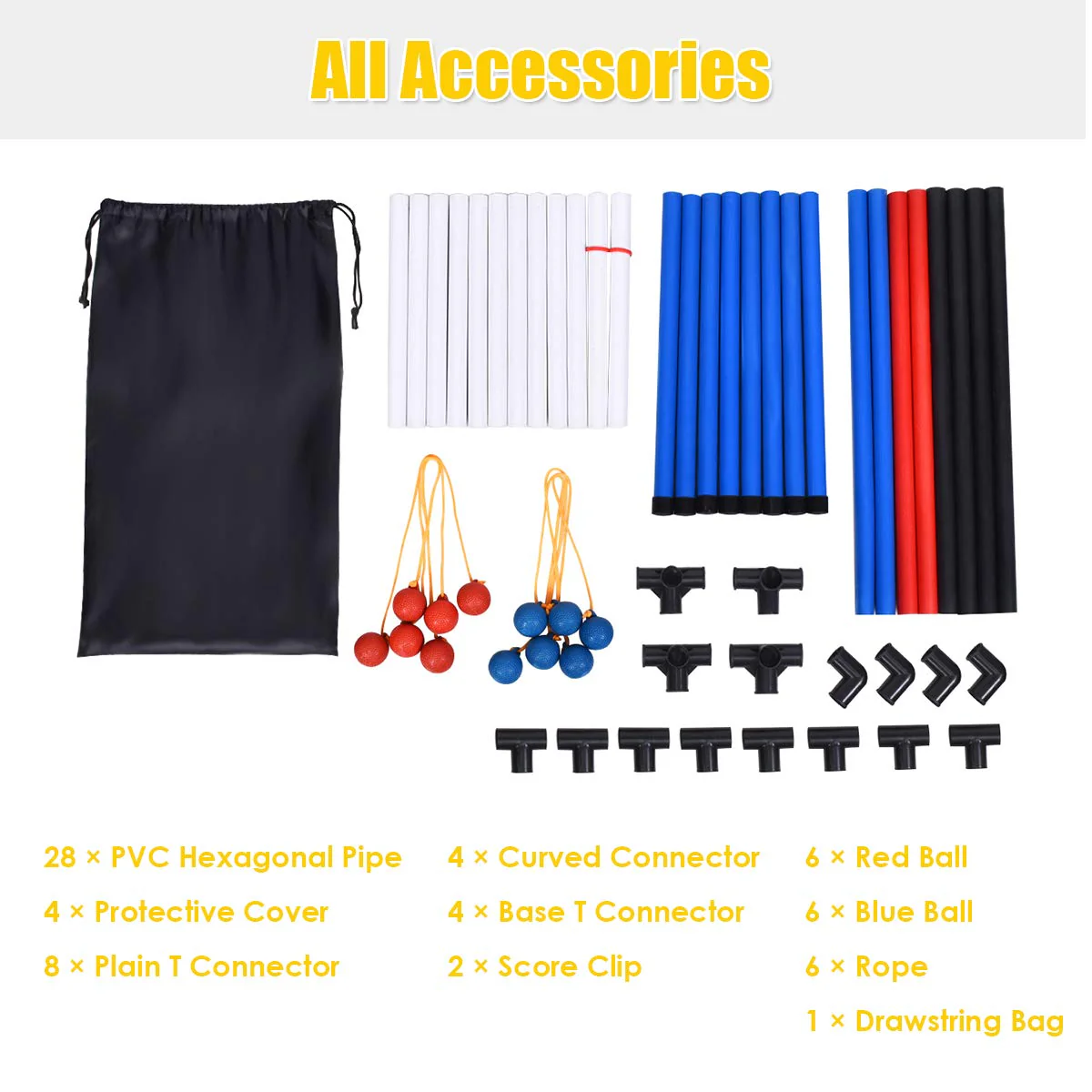 Ladder Toss Game Set, Indoor/Outdoor Ladder Ball Toss Game Set - Image 8