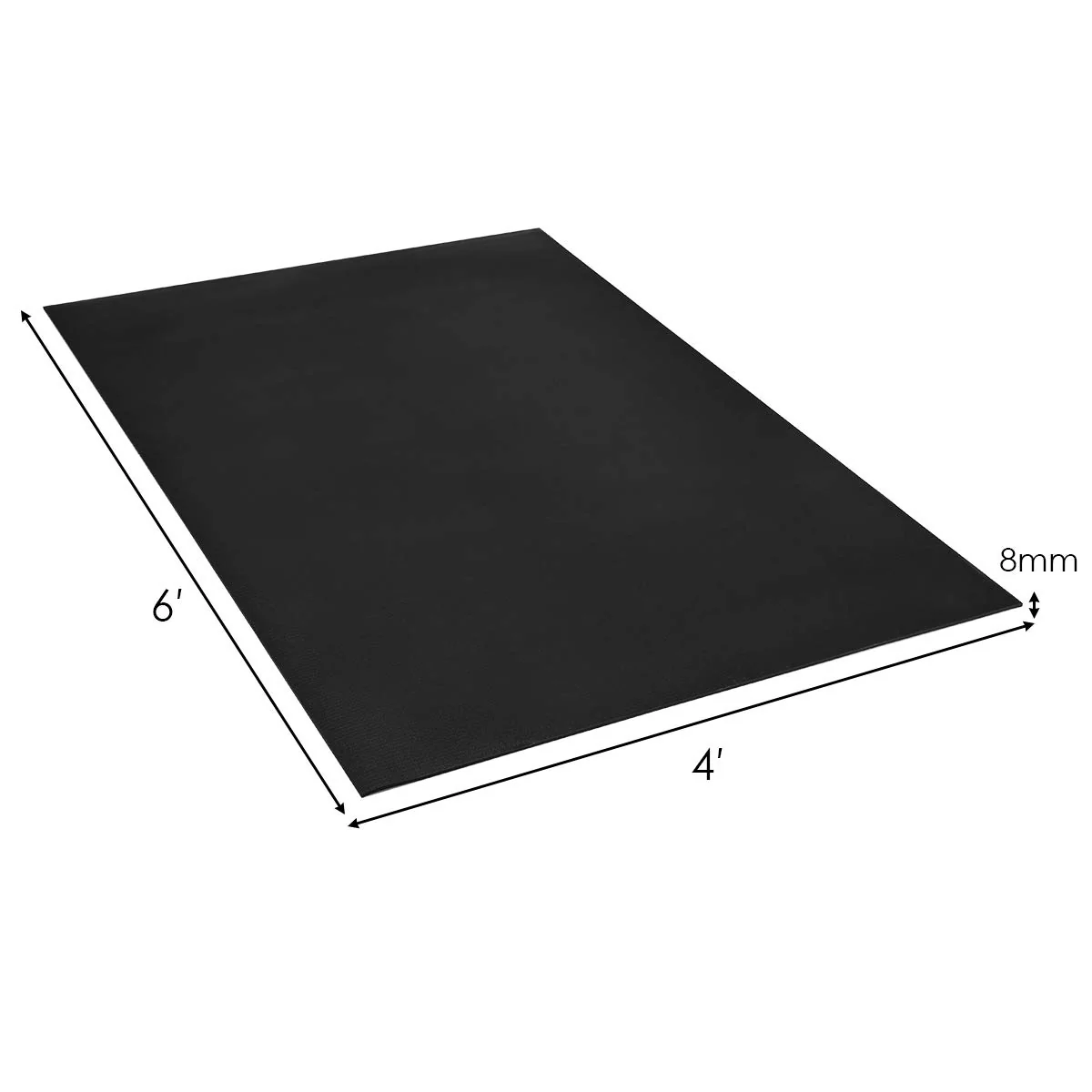 Large Yoga Mat, 7' x 5' x 8mm and 6' x 4' x 8mm with Straps - Image 7