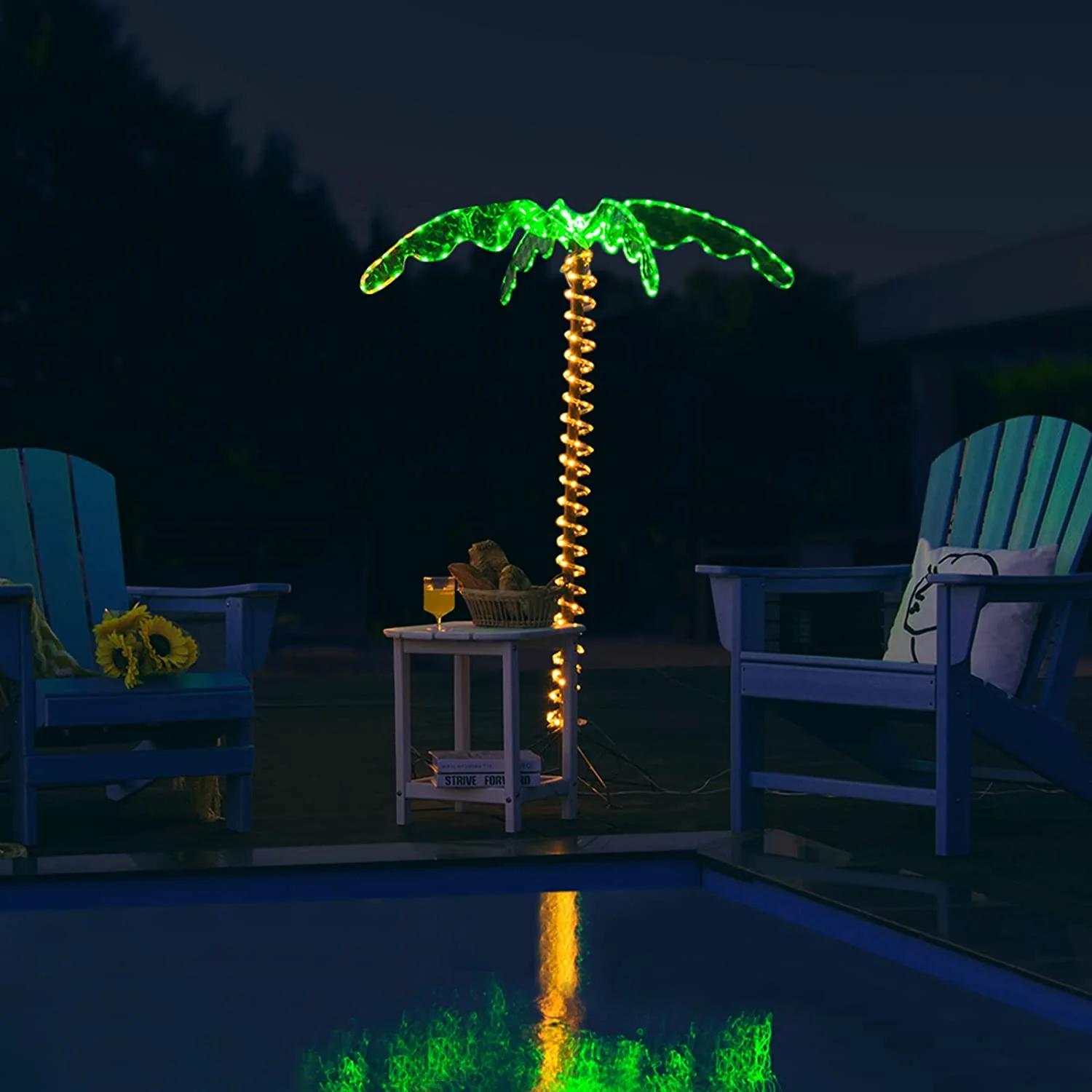 Lighted Palm Trees for Outside Patio - Image 10