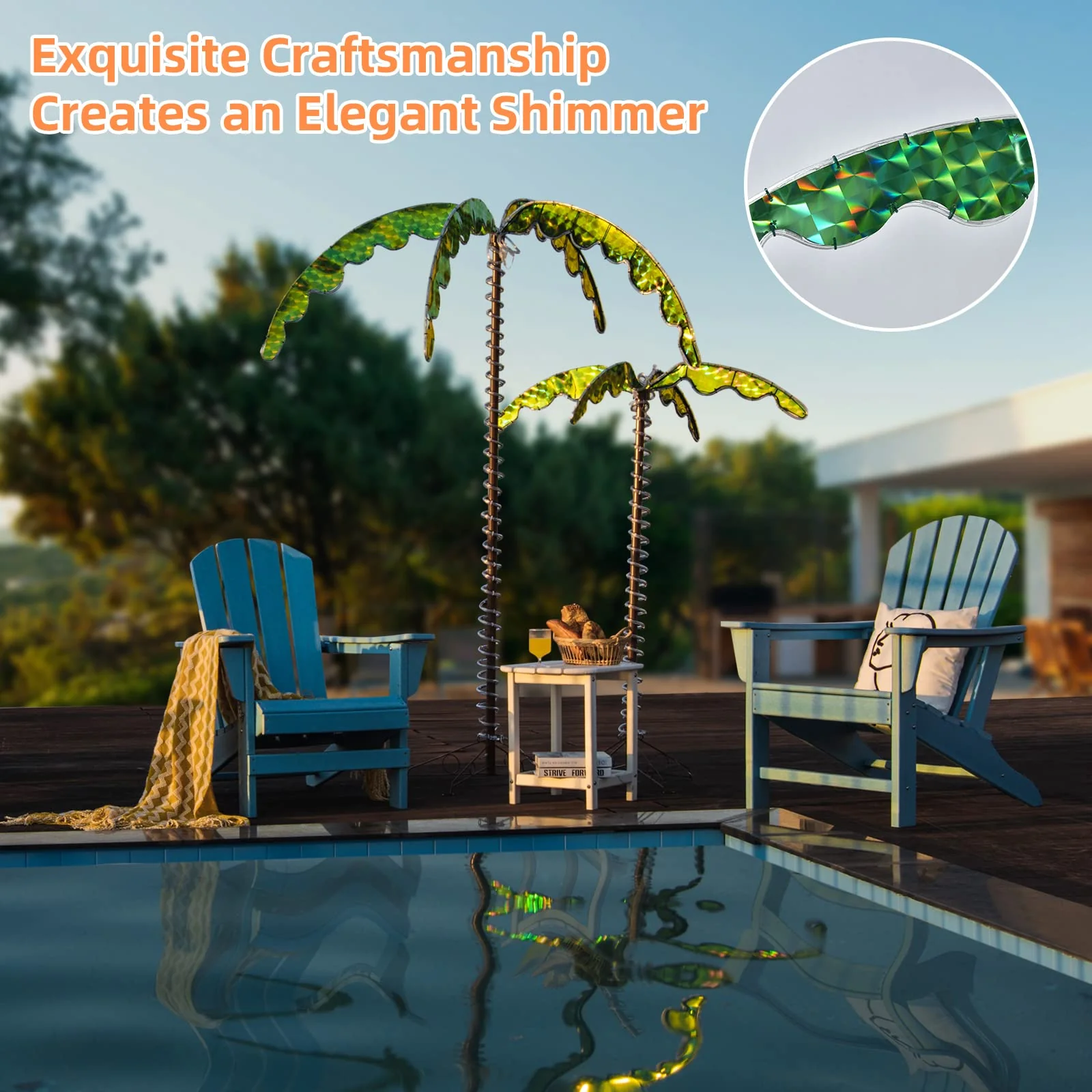 Lighted Palm Trees for Outside Patio - Image 3