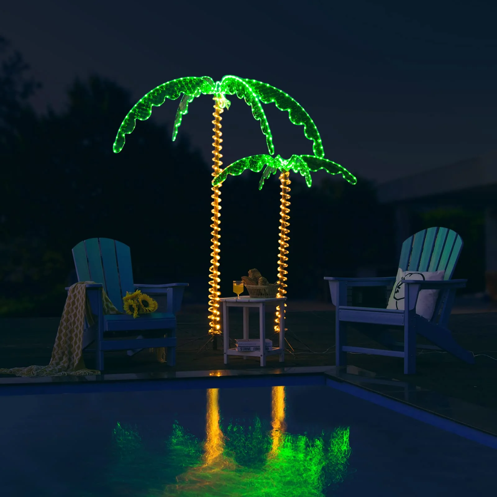 Lighted Palm Trees for Outside Patio - Image 6